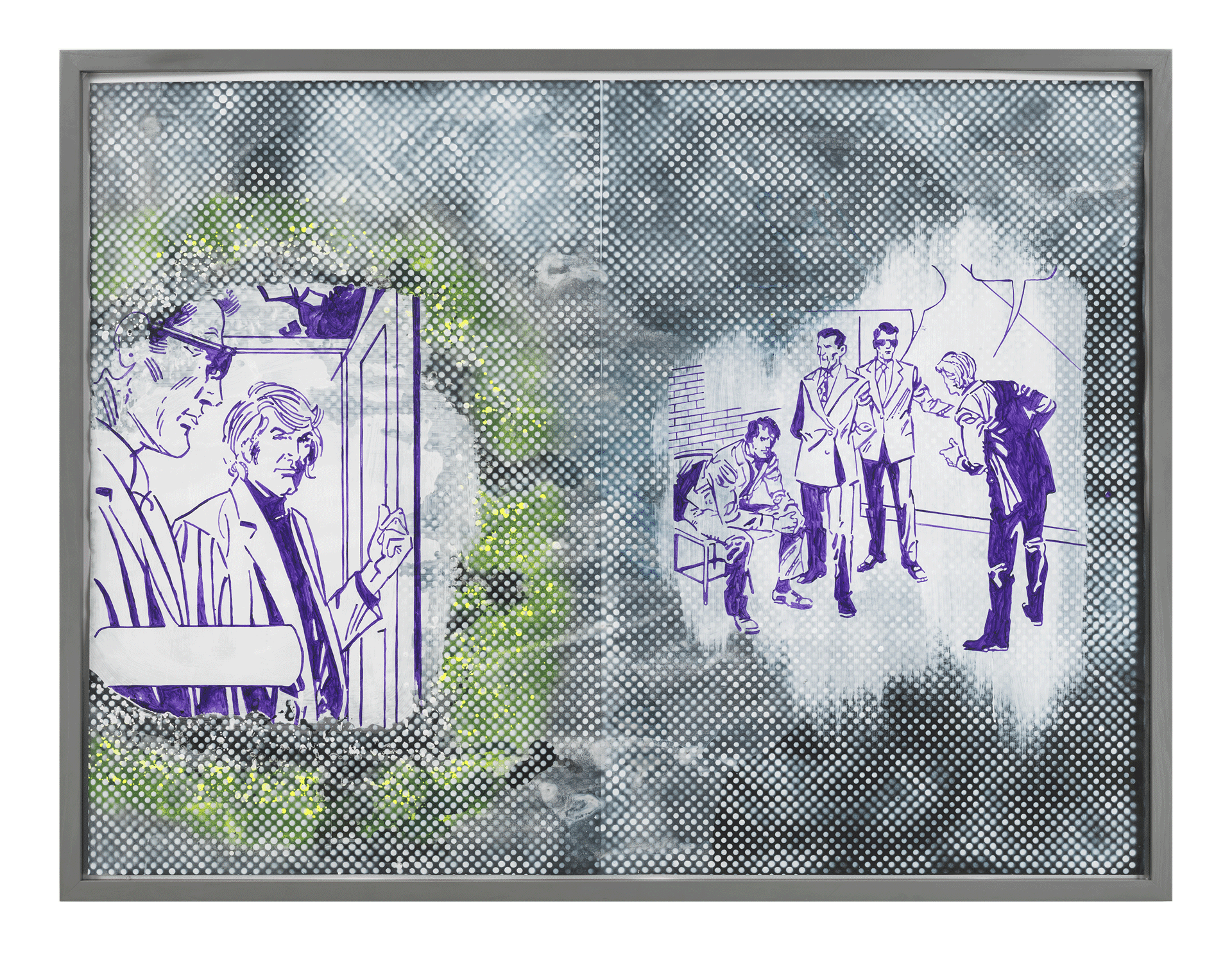 A painting by Sigmar Polke, titled Ohne Titel (Untitled), dated 2006