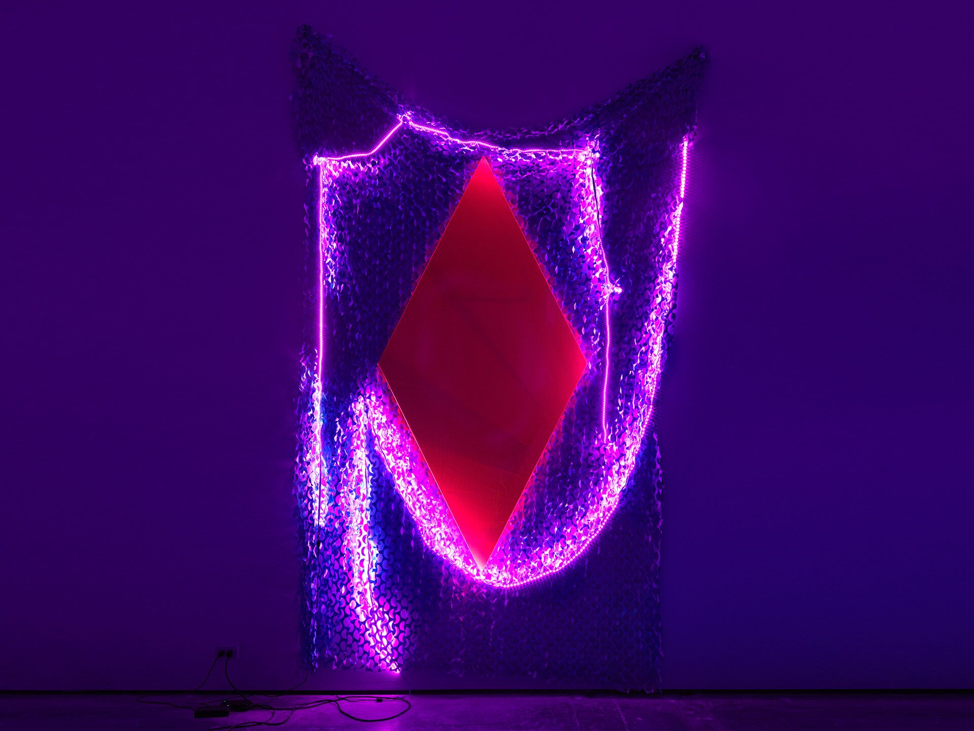 An installation by Joel Fennell, titled TBD, dated 2019