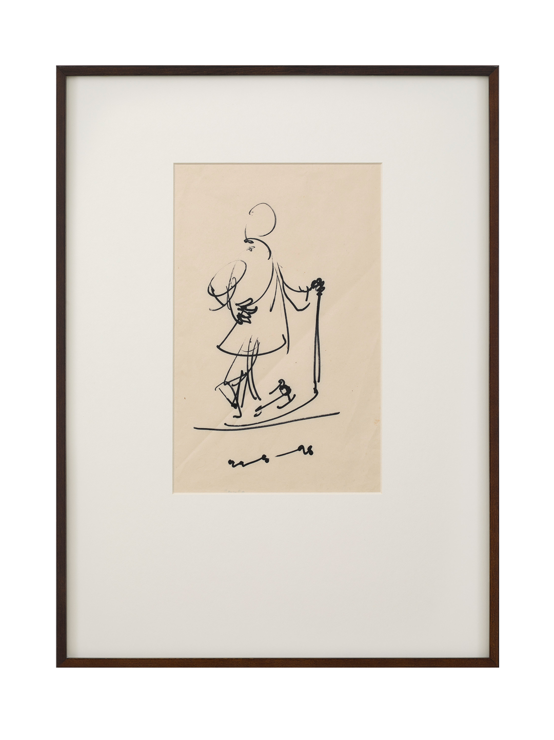 An untitled drawing by Benode Behari Mukherjee, not dated.