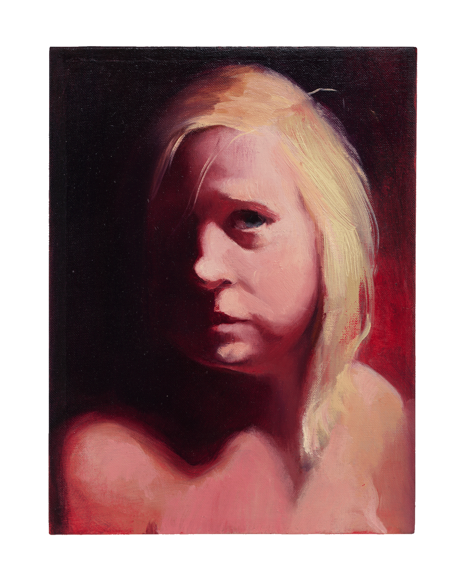 A painting by Lisa Yuskavage, titled KK, dated 1998