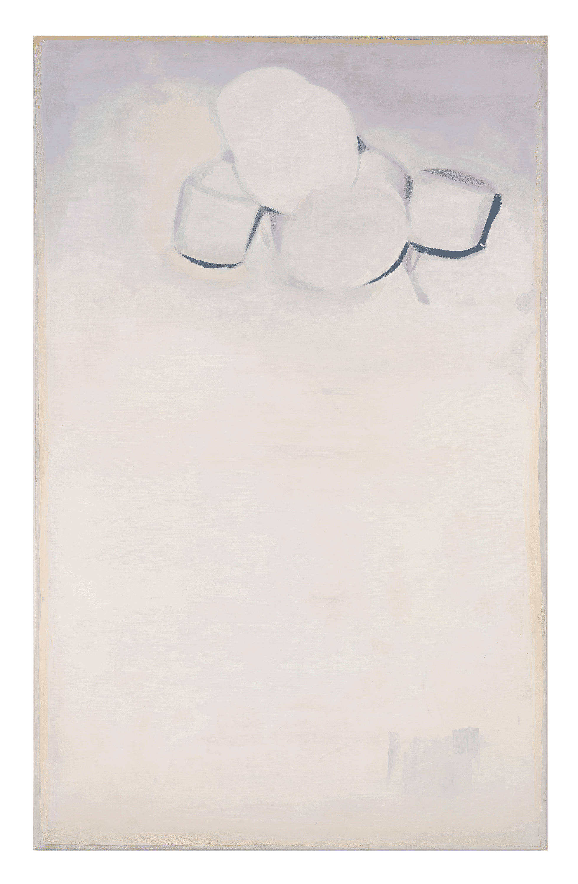 A painting by Luc Tuymans, titled Drum Set, dated 1998.