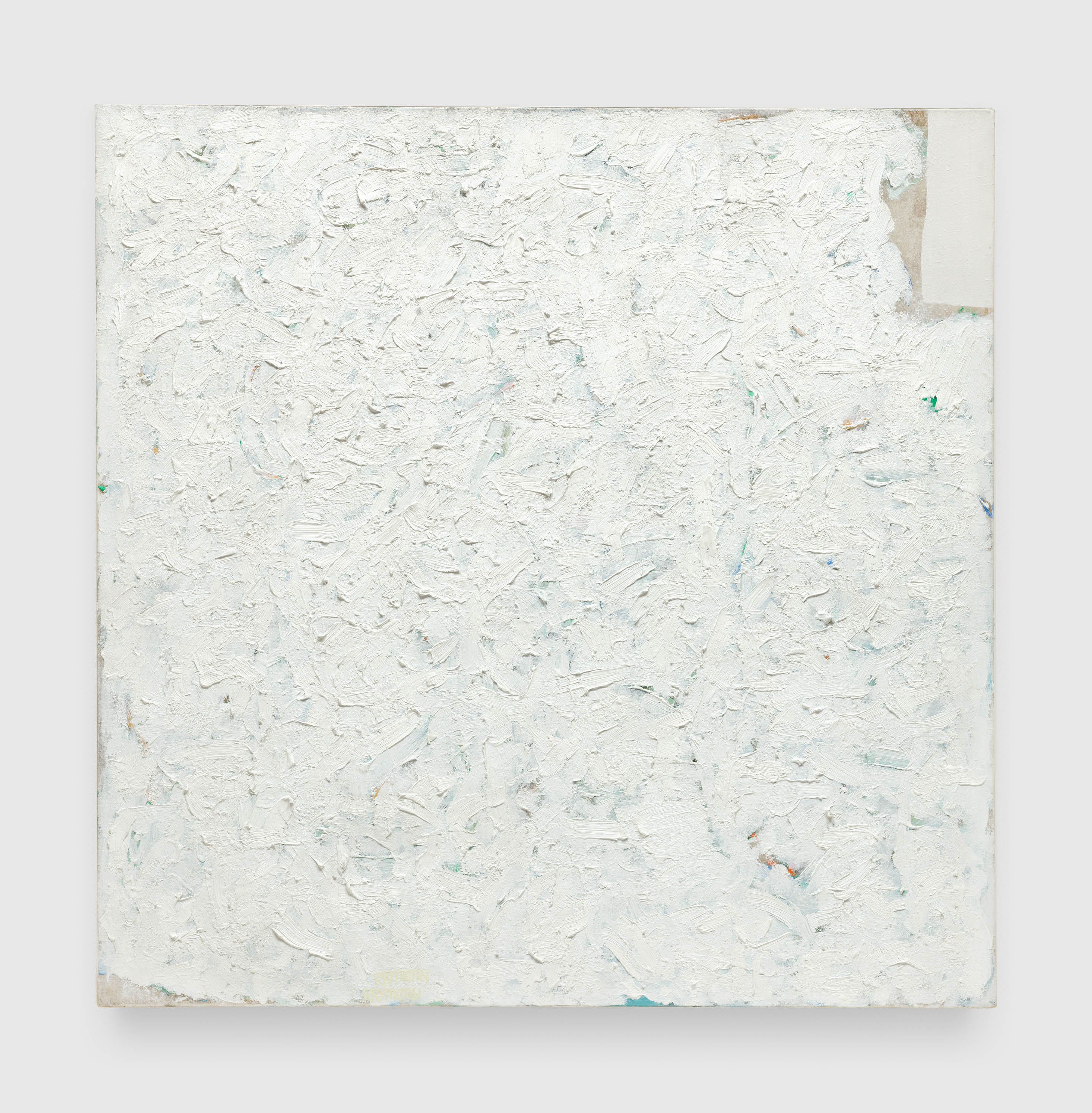 A painting by Robert Ryman, called Untitled, dated 1961.