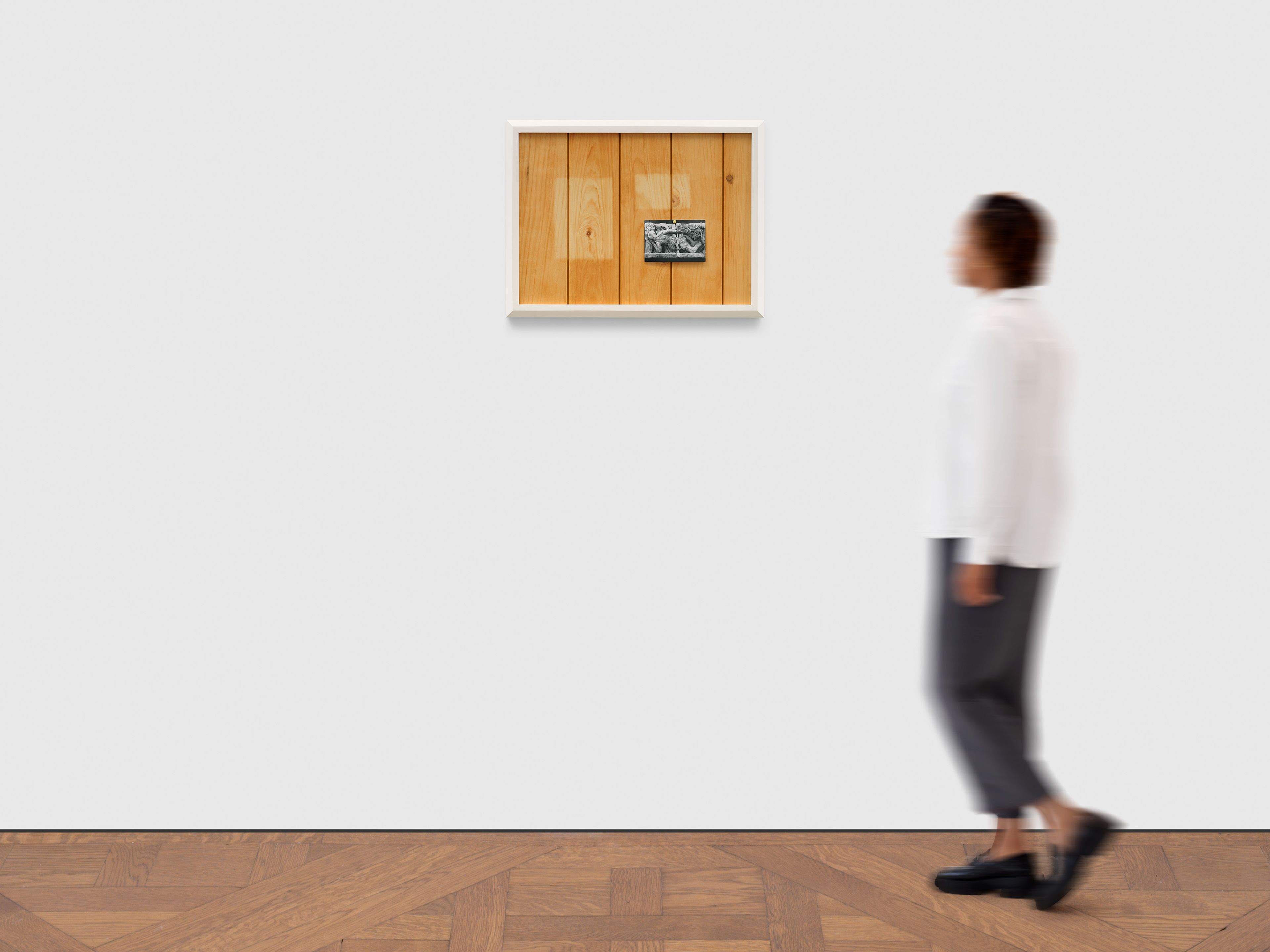 A mixed media work by Elisheva Biernoff, titled Fragment, dated 2024.