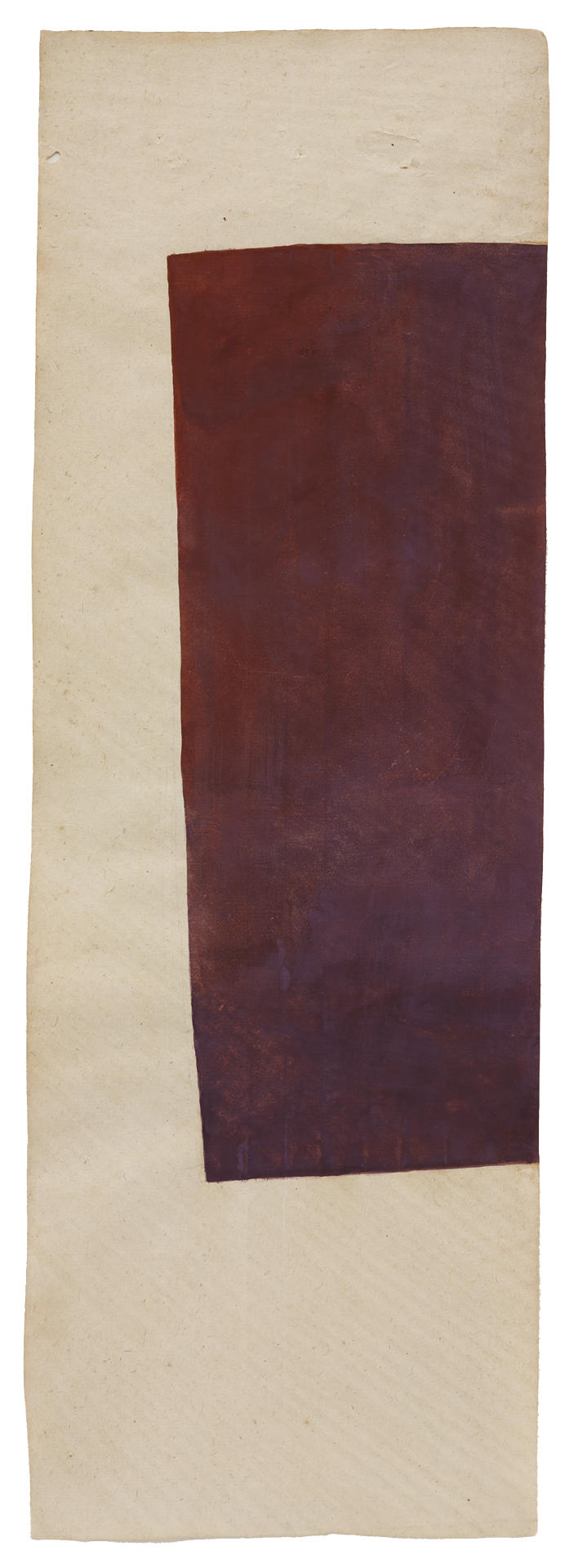 A painting by Suzan Frecon, titled purple 2 vertical, dated 2007.