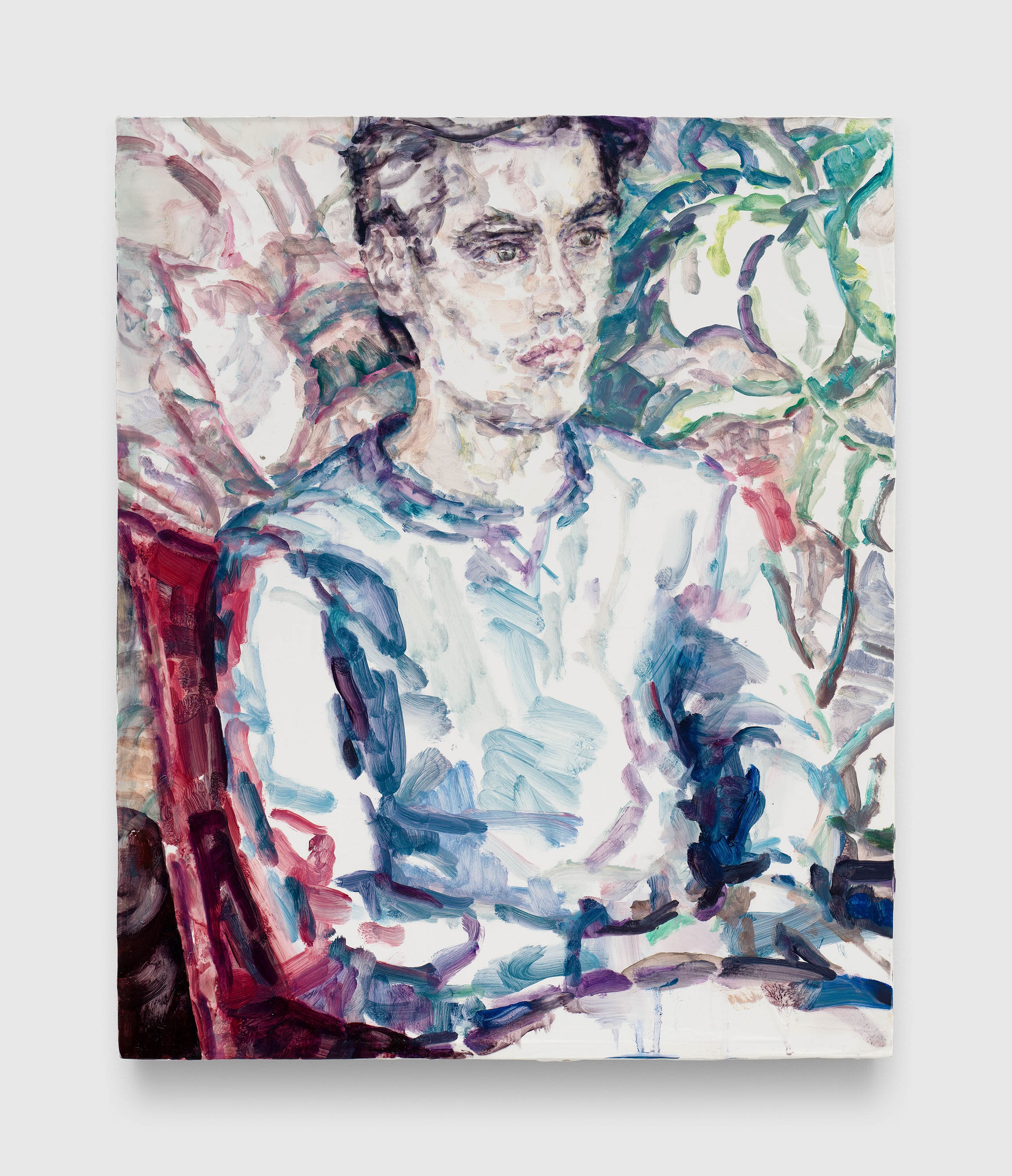 A painting by Elizabeth Peyton, titled Jules 2026 (Jules Estèves), dated 2026.