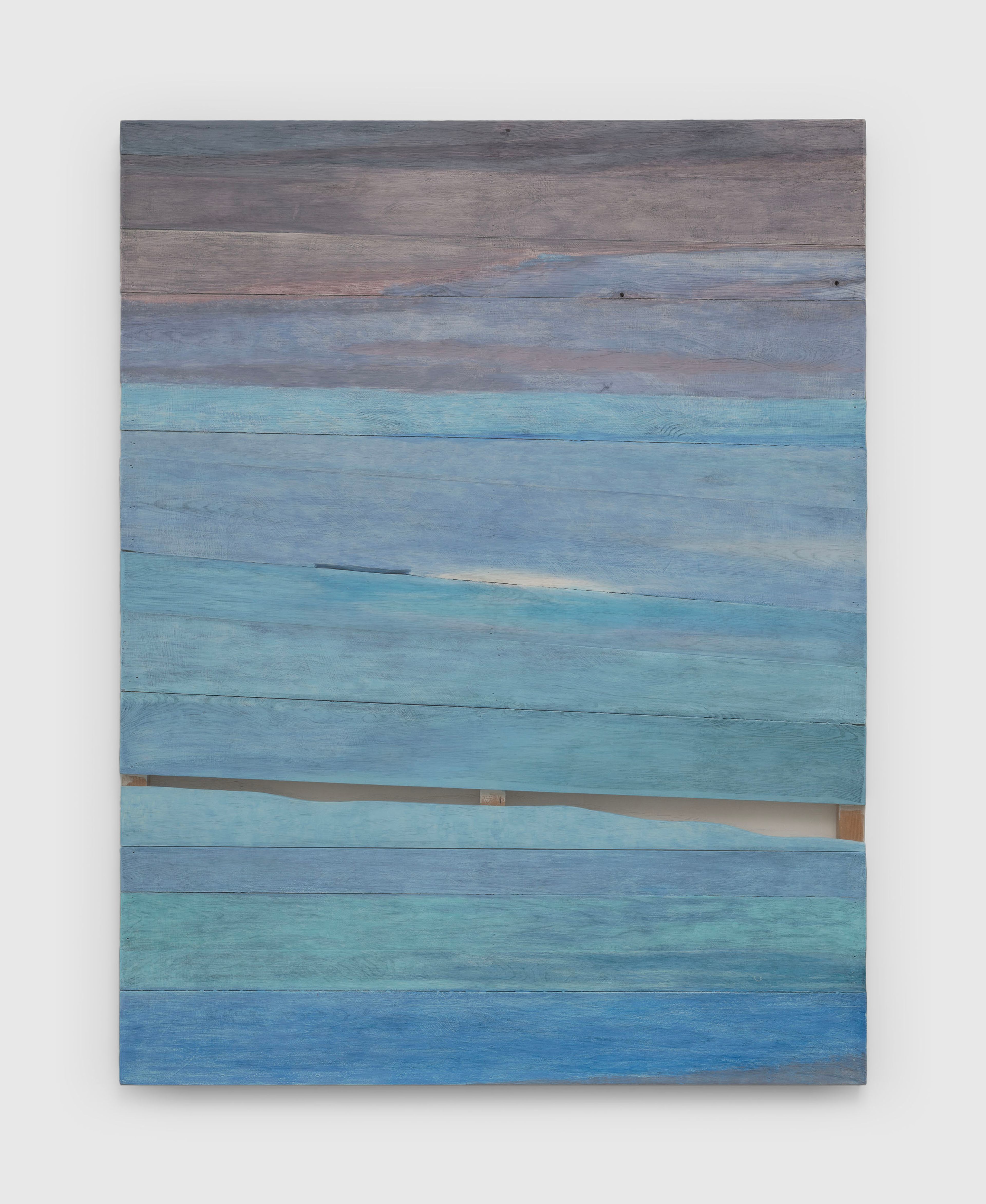 A painting by Hu Xiaoyuan, titled Wood / Time Branch VI, dated 2025.