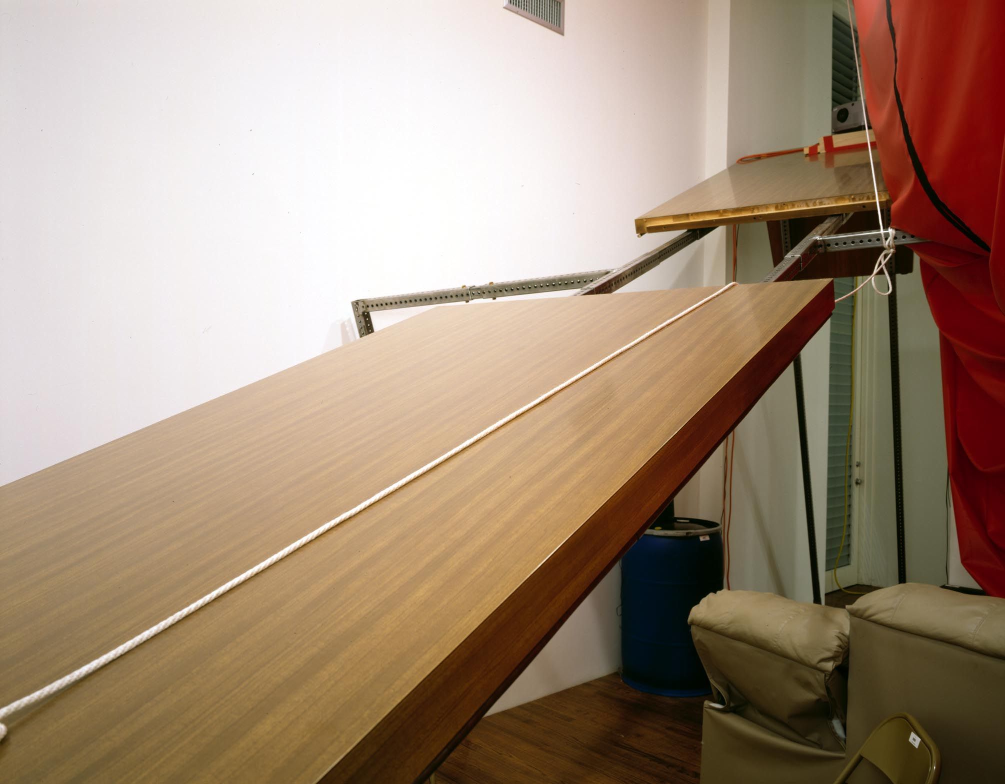 An installation view of the exhibition Propposition, at David Zwirner New York, dated 1999.