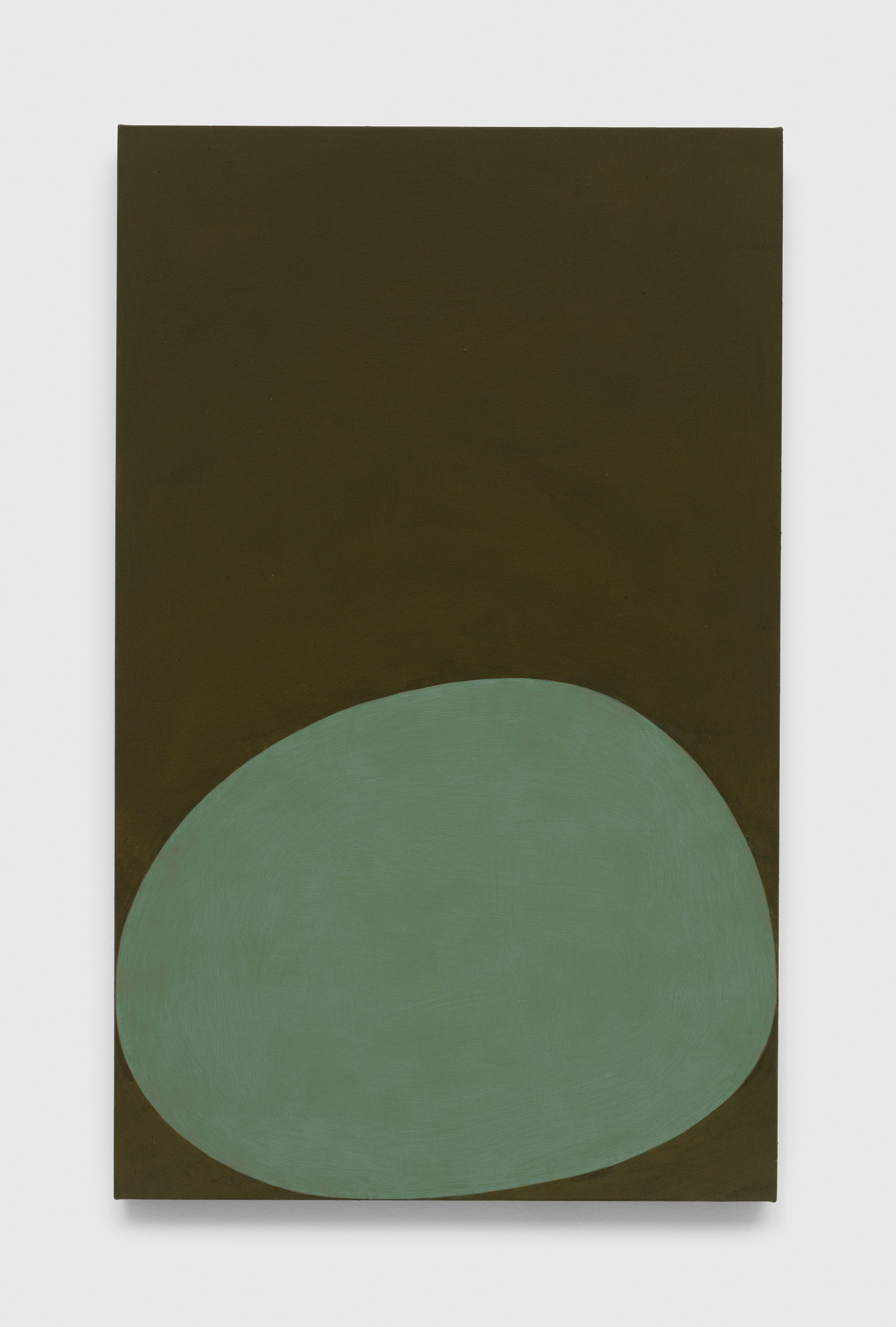 A painting by Suzan Frecon, titled verona matcha, dated 2024.