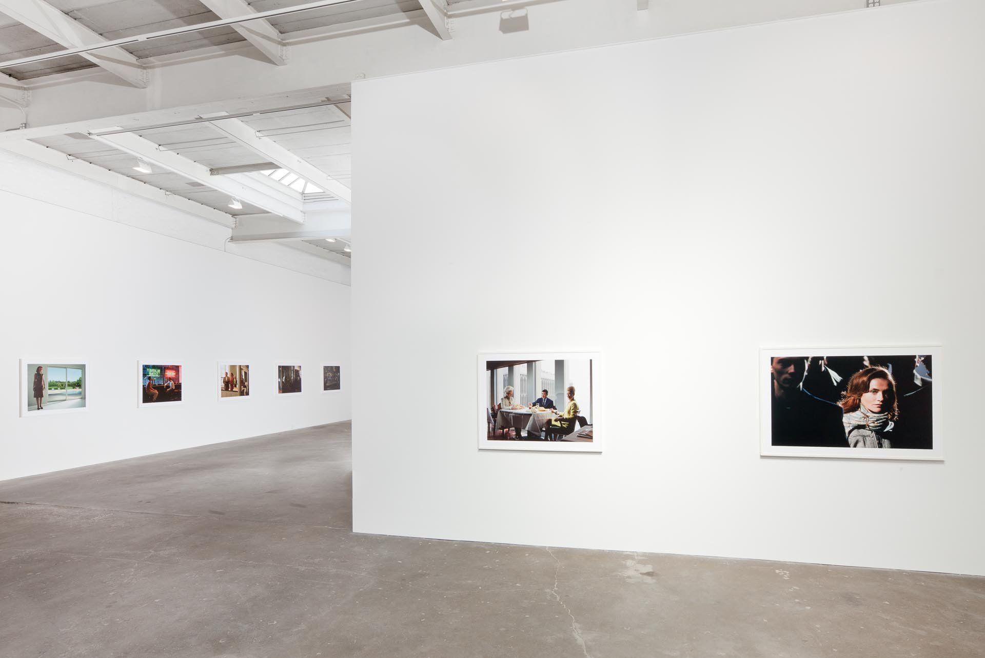 Installation view of the exhibition Philip-Lorca diCorcia: ELEVEN at David Zwirner in New York, dated 2011.