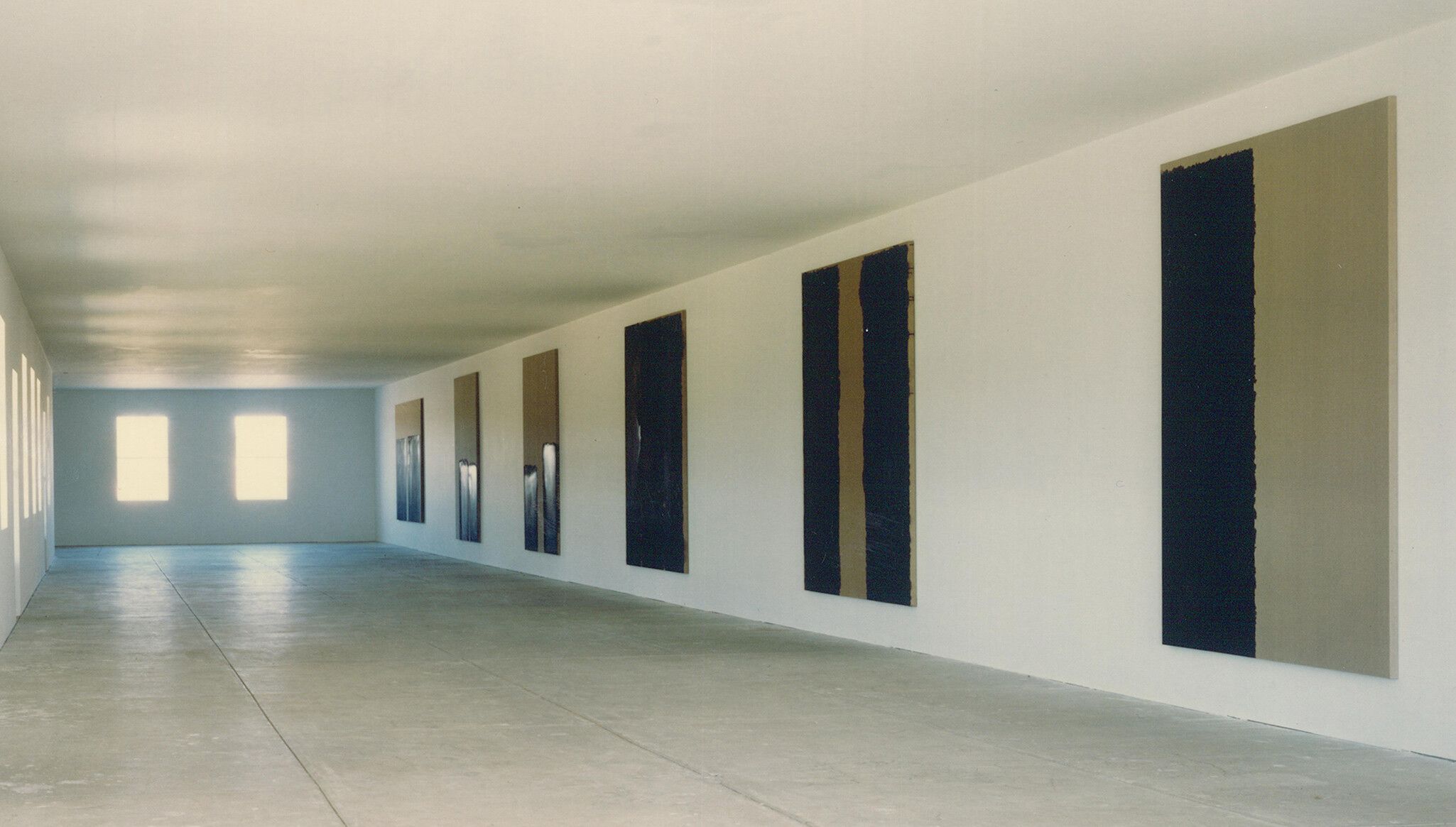 An Installation view, Yun Hyong-keun, Chinati Foundation, Marfa, dated 1994