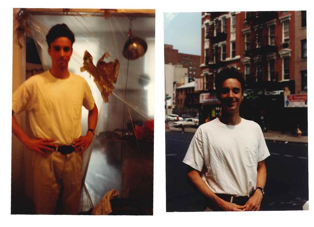 Steers outside his apartment in Alphabet City, New York, n.d. Photo courtesy Erin. N Marcus