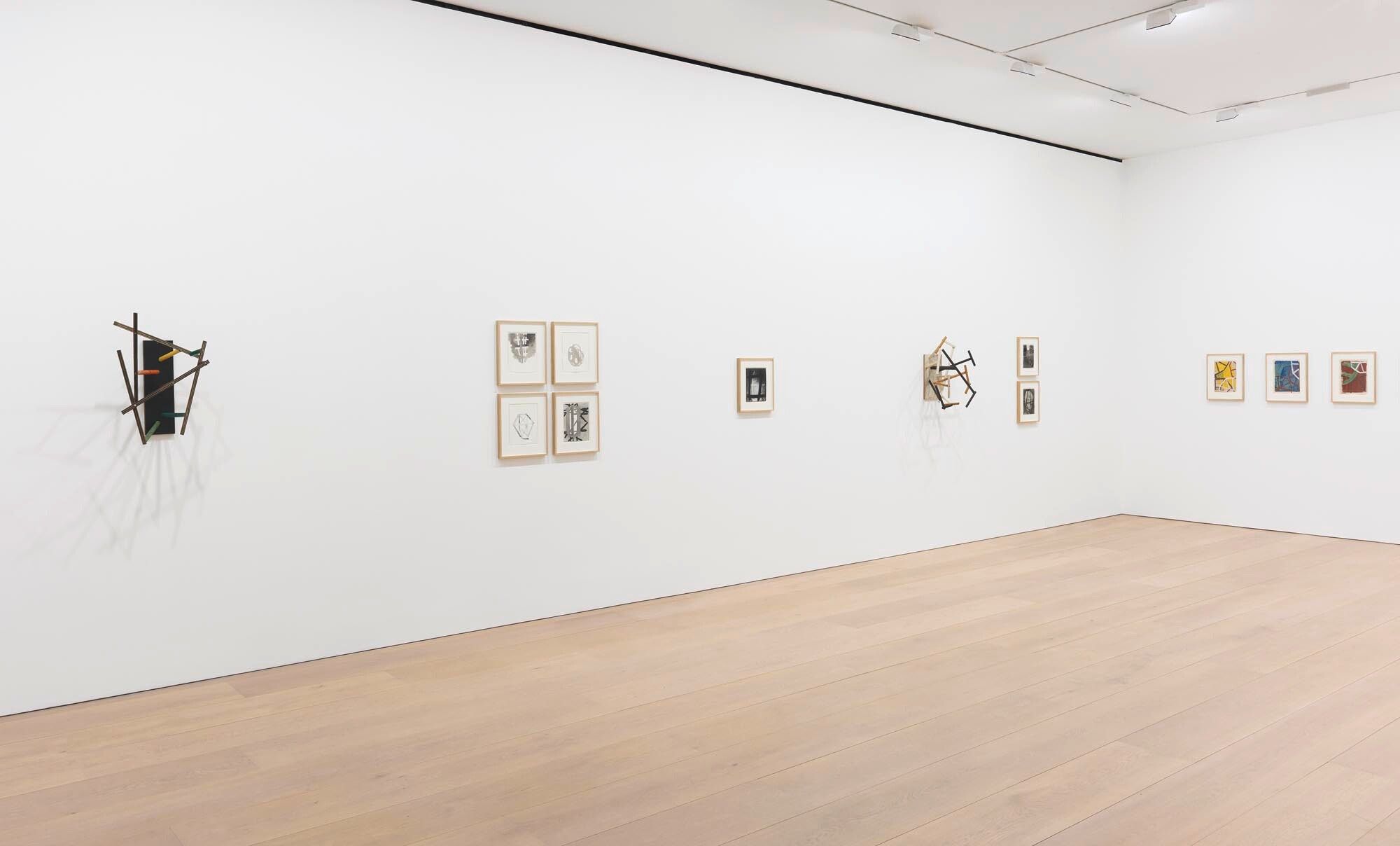 Installation view of the exhibition Al Taylor, at David Zwirner in London, dated 2014.