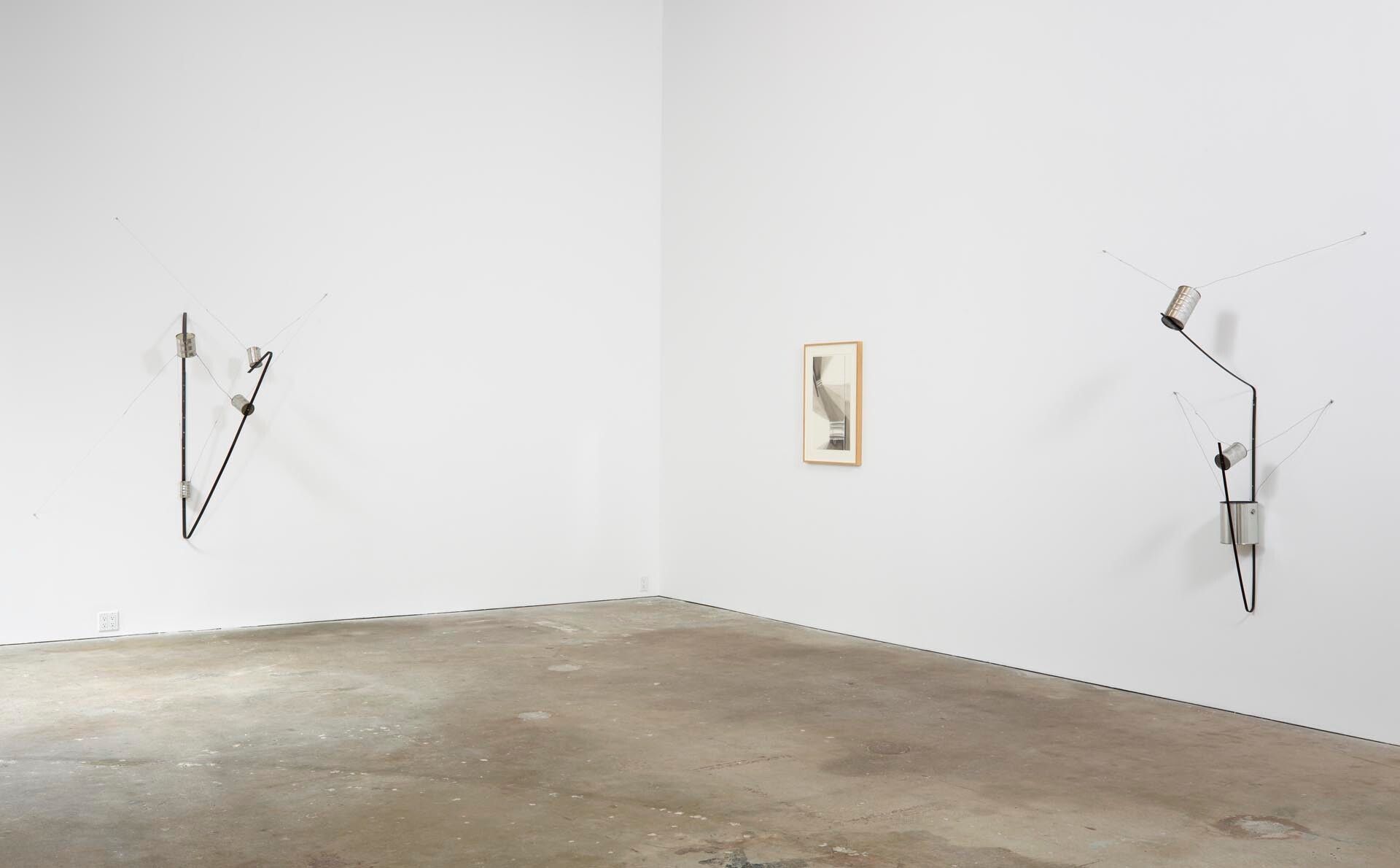 Installation view of the exhibition Al Taylor: Pass the Peas and Can Studys, at David Zwirner in New York, dated 2012.