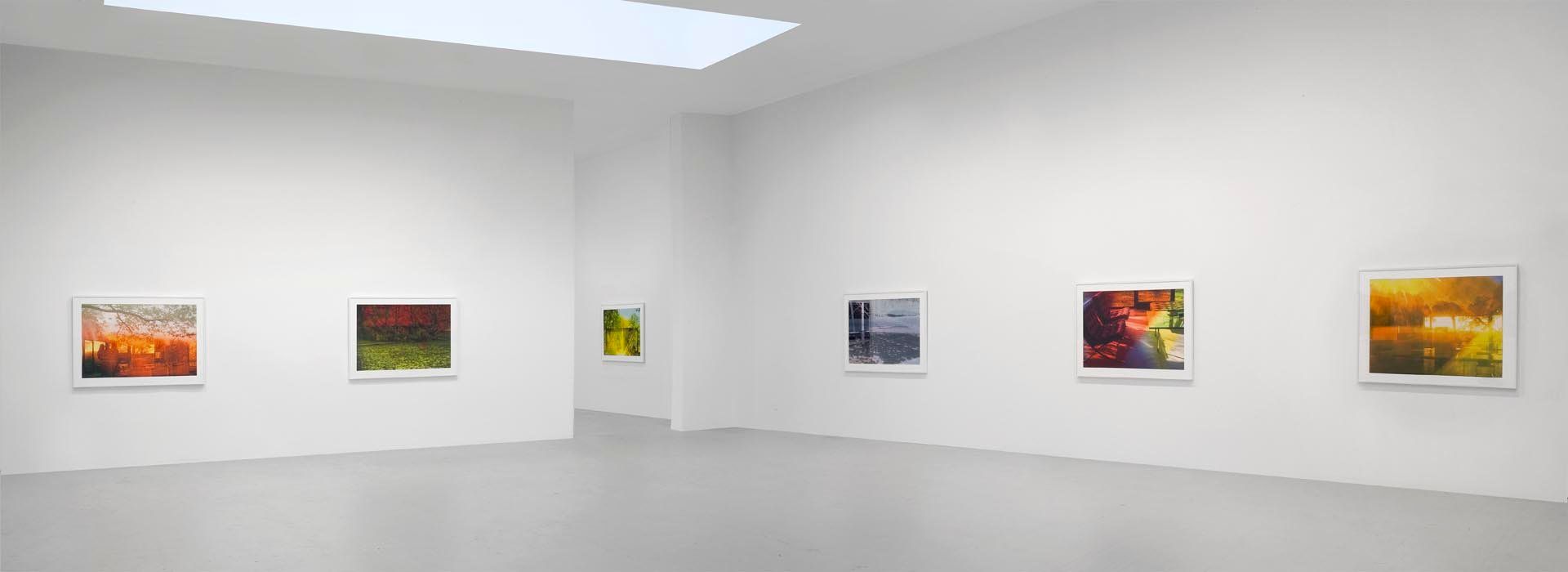Installation view of the exhibition James Welling: Glass House, at David Zwirner in New York, dated 2010.