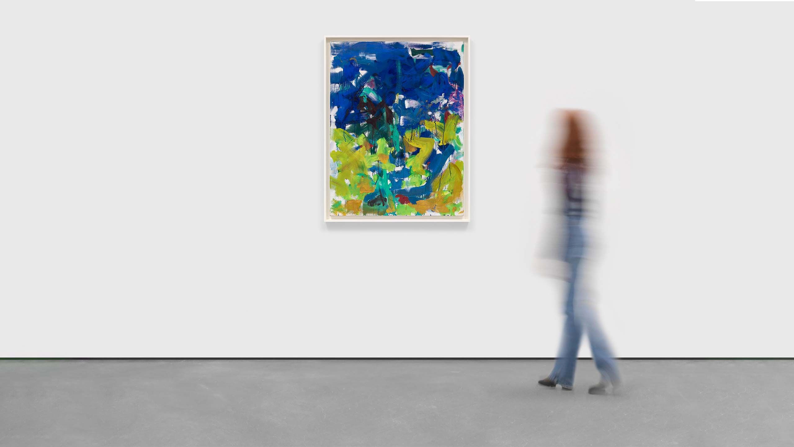 An in situ of an artwork by Joan Mitchell, titled border, dated 1989