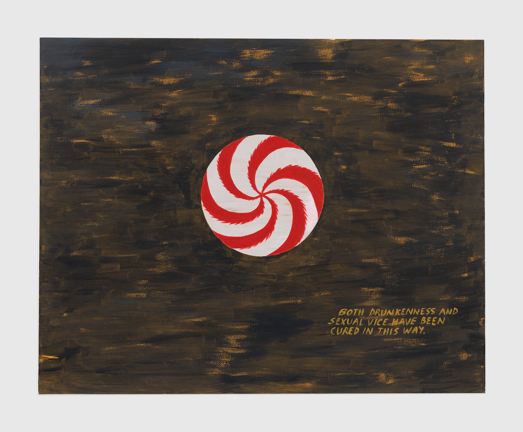 A painting by Raymond Pettibon titled No Title (Both drunkenness and...), dated 1988