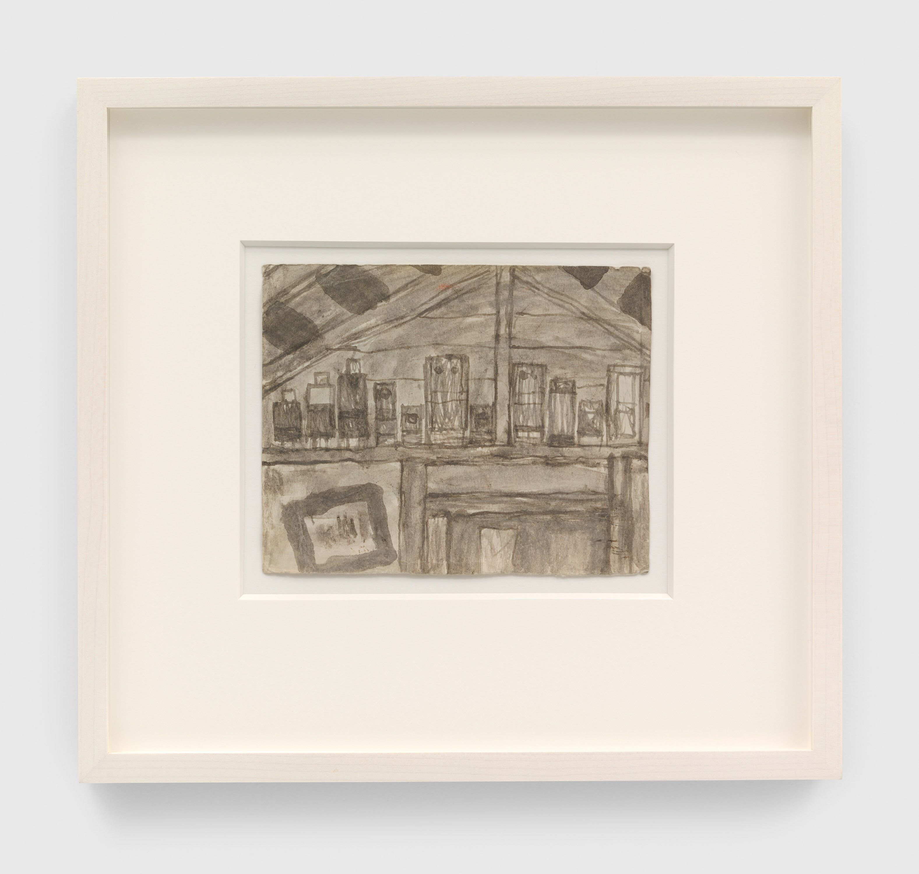 An untitled drawing by James Castle, undated.