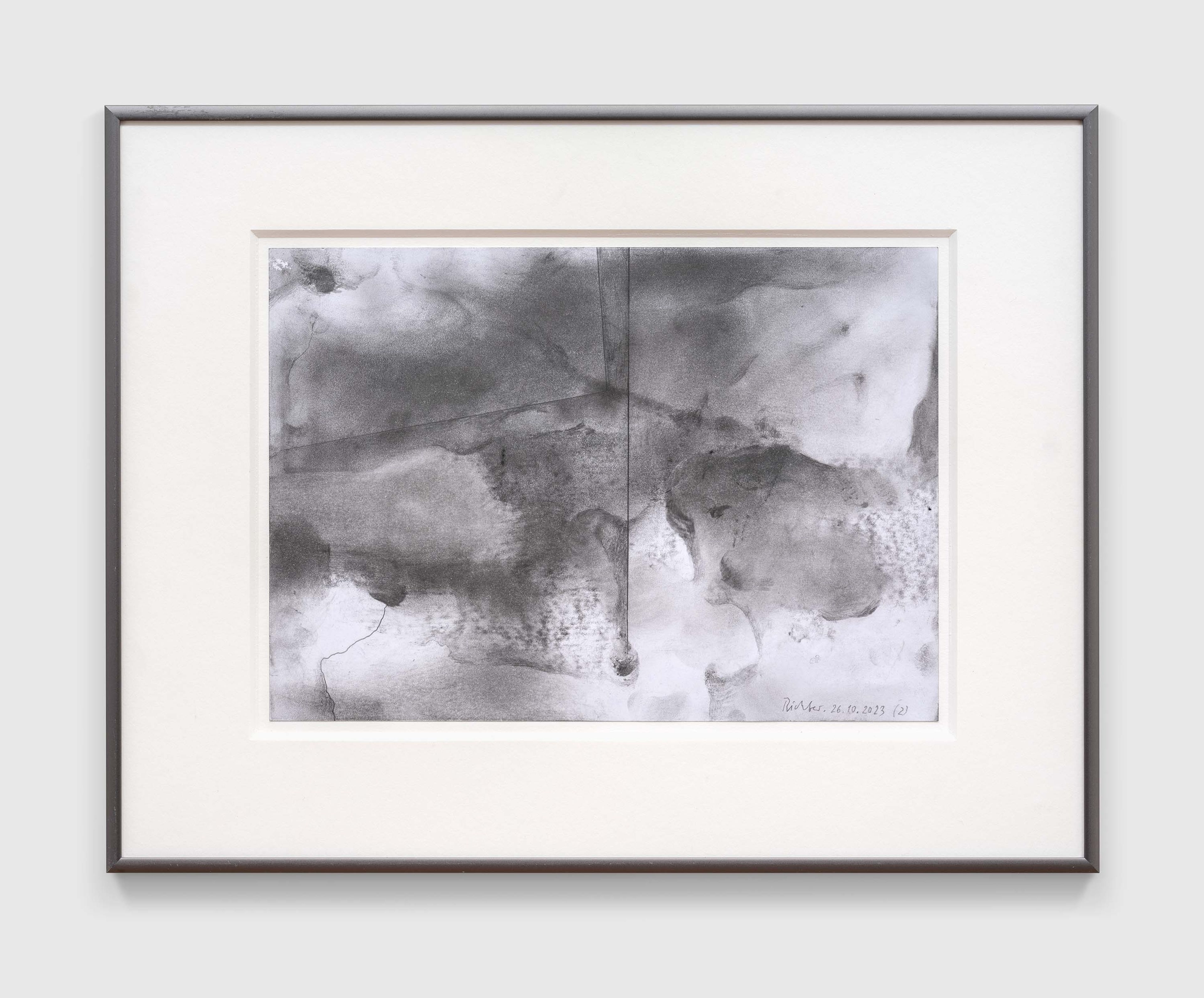 A work on paper by Gerhard Richter, titled 26.10.2023 (2), dated 2023.