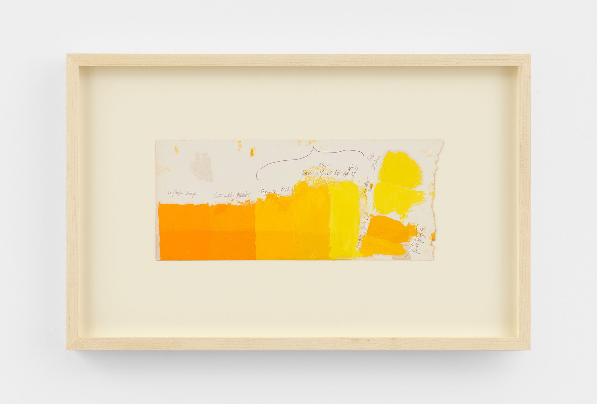 An undated work on paper by Josef Albers titled Color study.