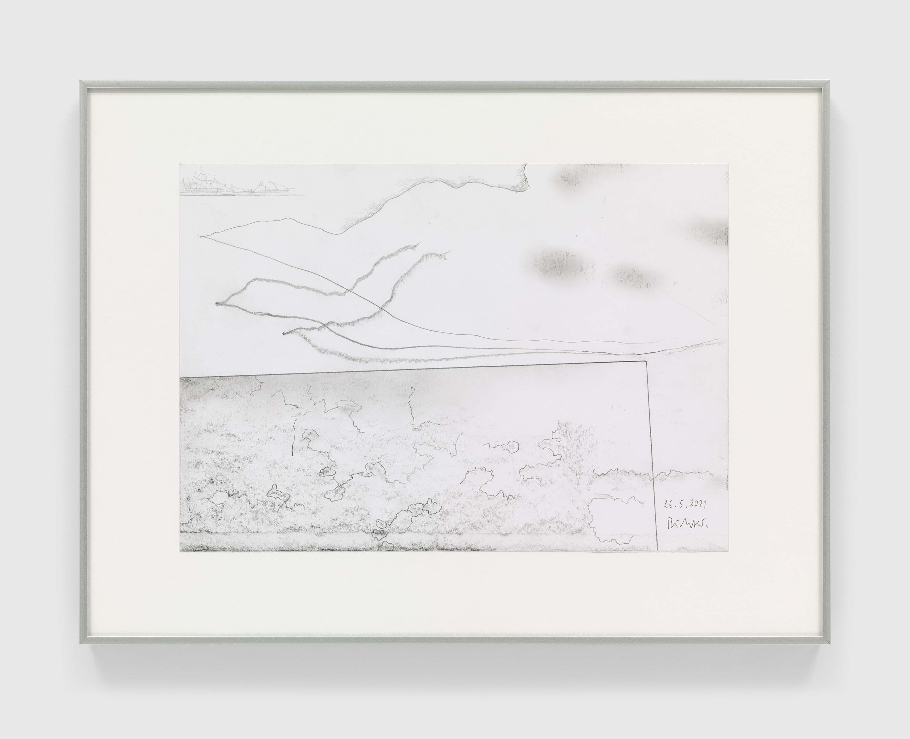 A drawing by Gerhard Richter, titled 26.5.21, dated 2021.