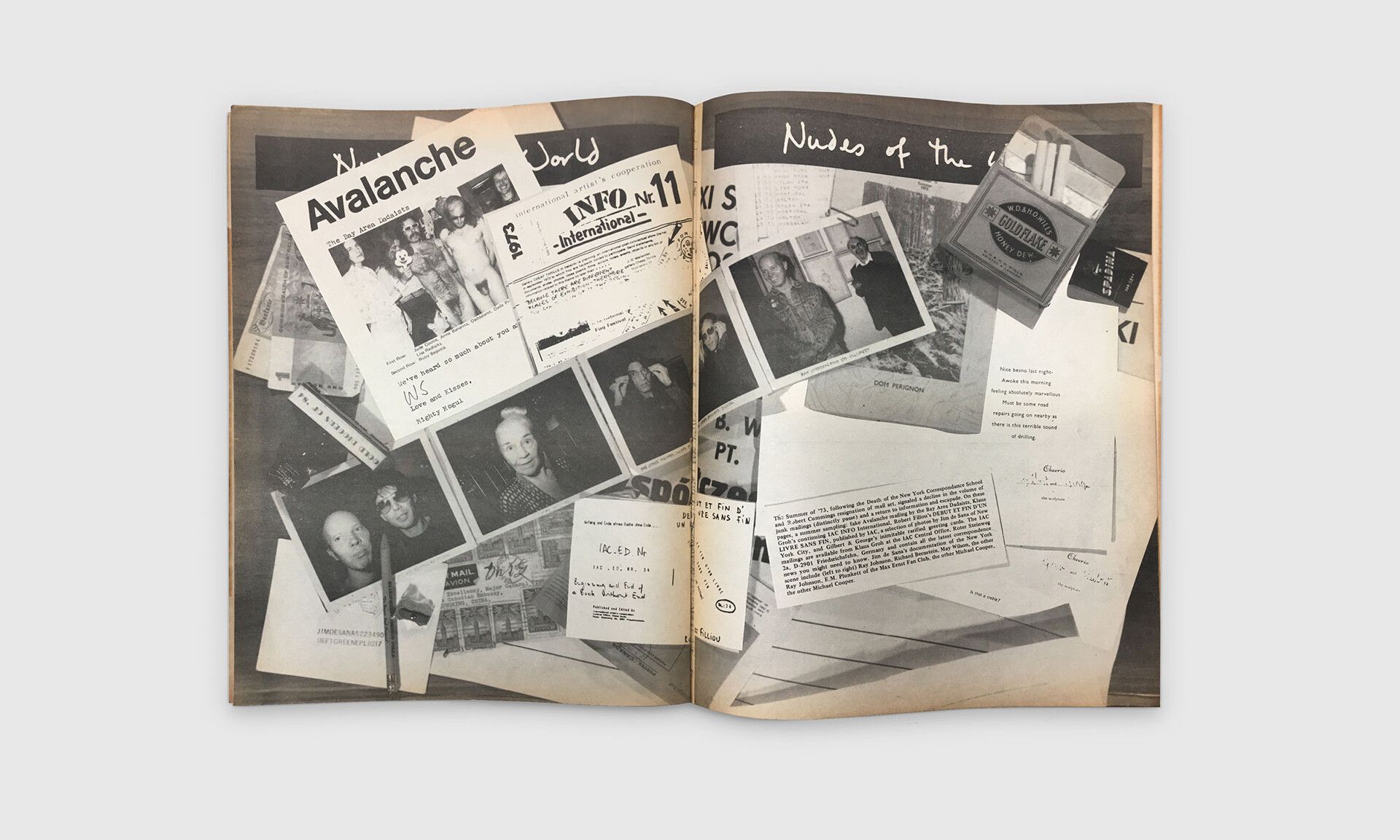 A spread from FILE magazine, dated December 1973.
