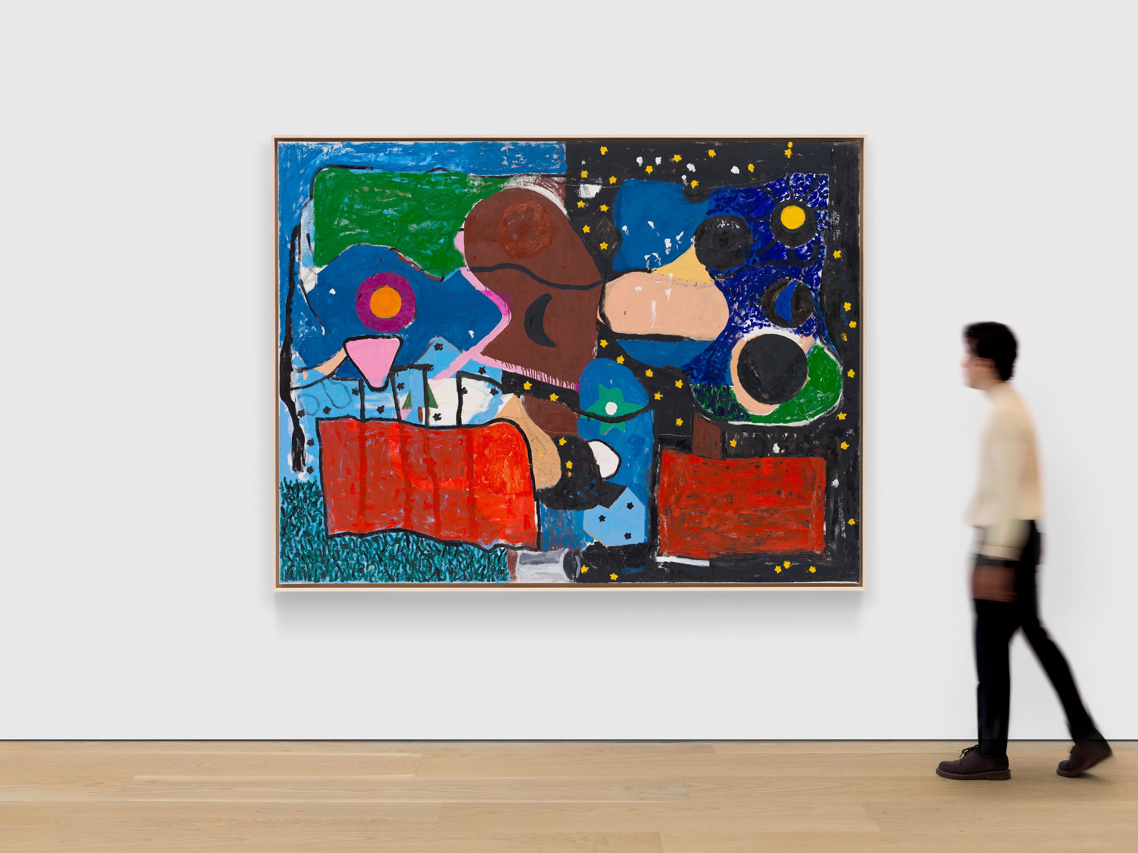 A painting by Joe Bradley, titled Bull, dated 2025.