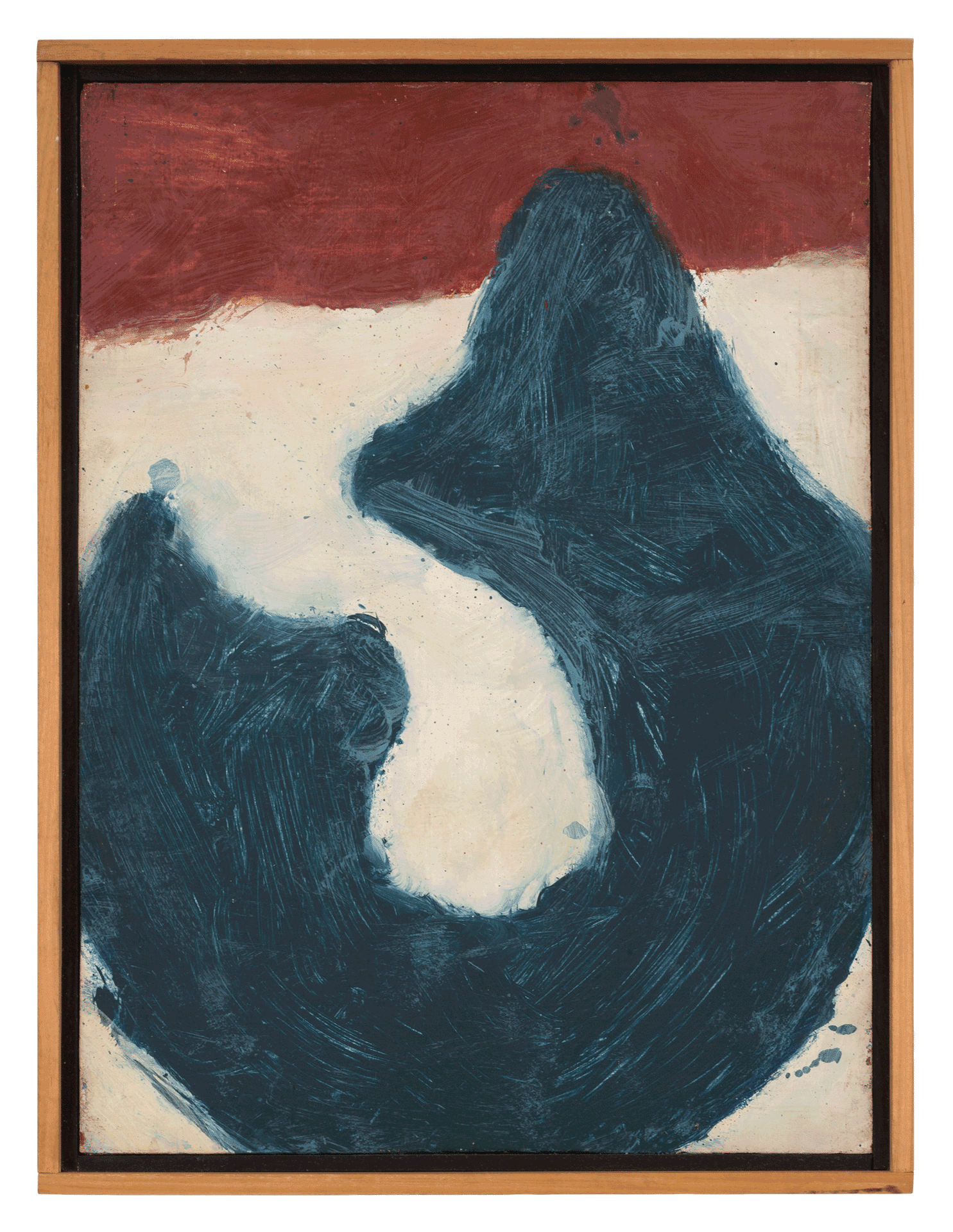 A painting by Herbert Ferber, titled study for Black Gee, dated 1963.