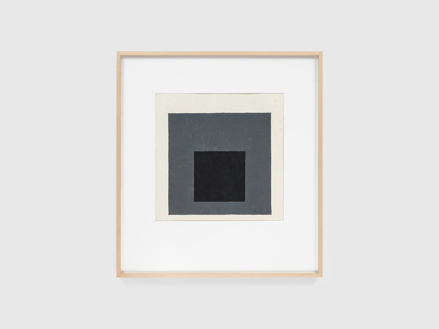 A painting on paper by Josef Albers, titled Color study for Homage to the Square, undated.