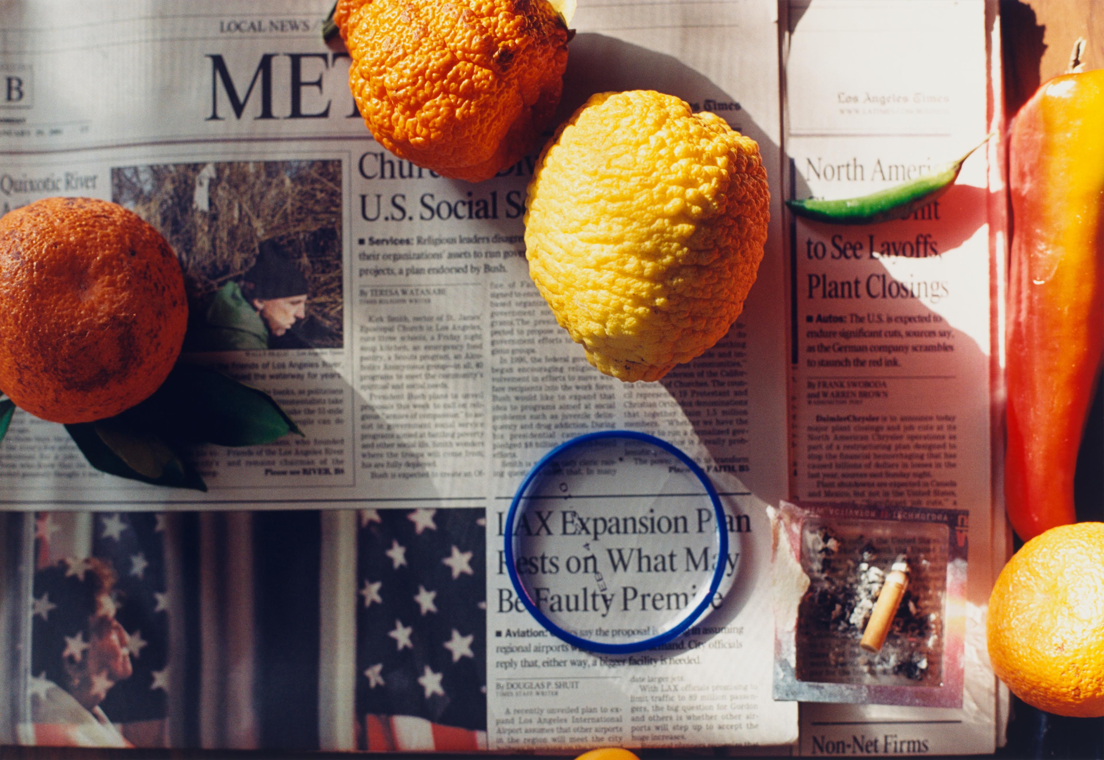 A photograph by Wolfgang Tillmans, titled citrus still life I, dated 2001.