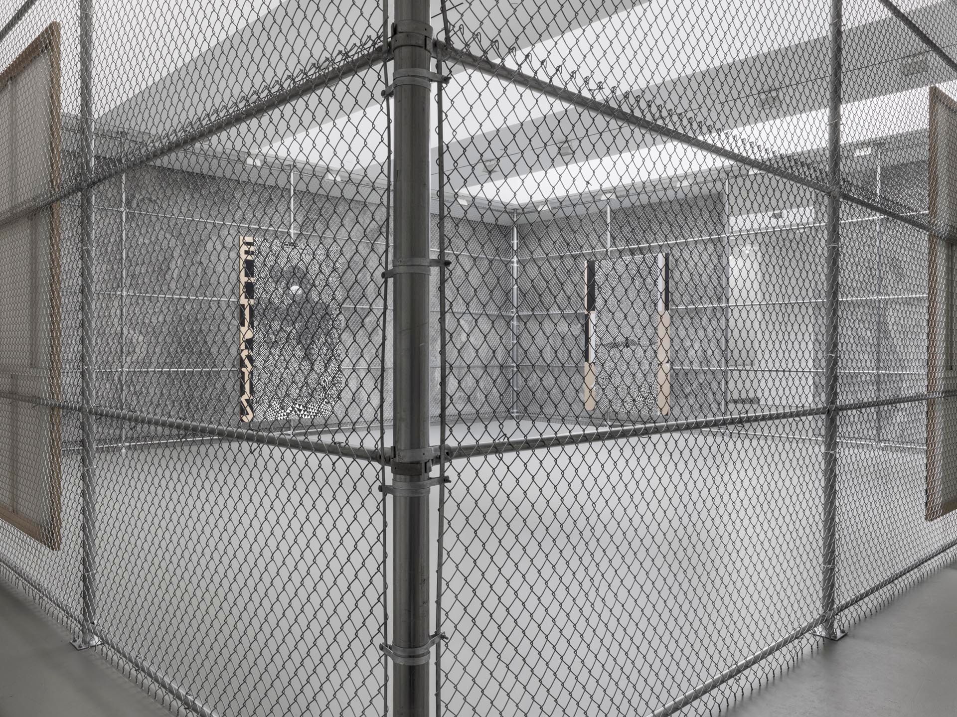 An installation view of the Chris Ofilio exhibition Paradise Lost, at David Zwirner New York, dated 2017.