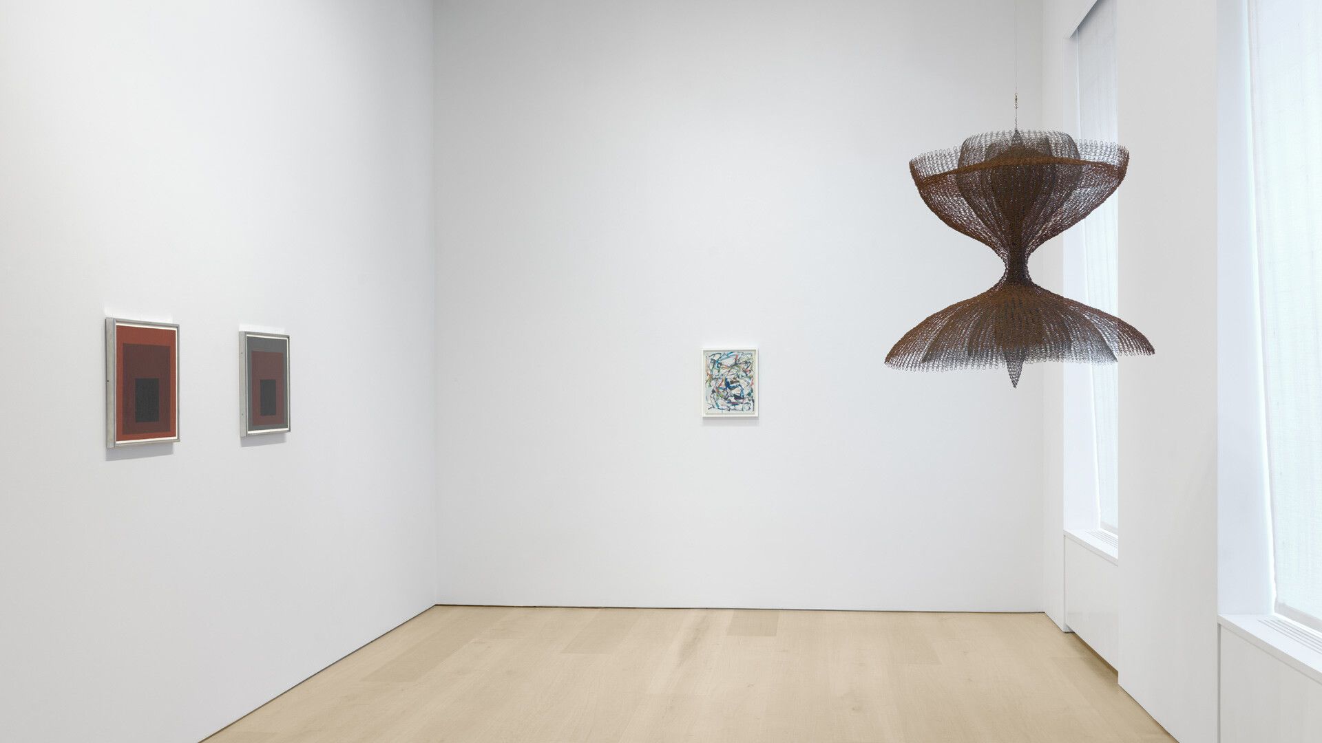 An installation view of the exhibition Miami NY at David Zwirner, New York, dated 2020.
