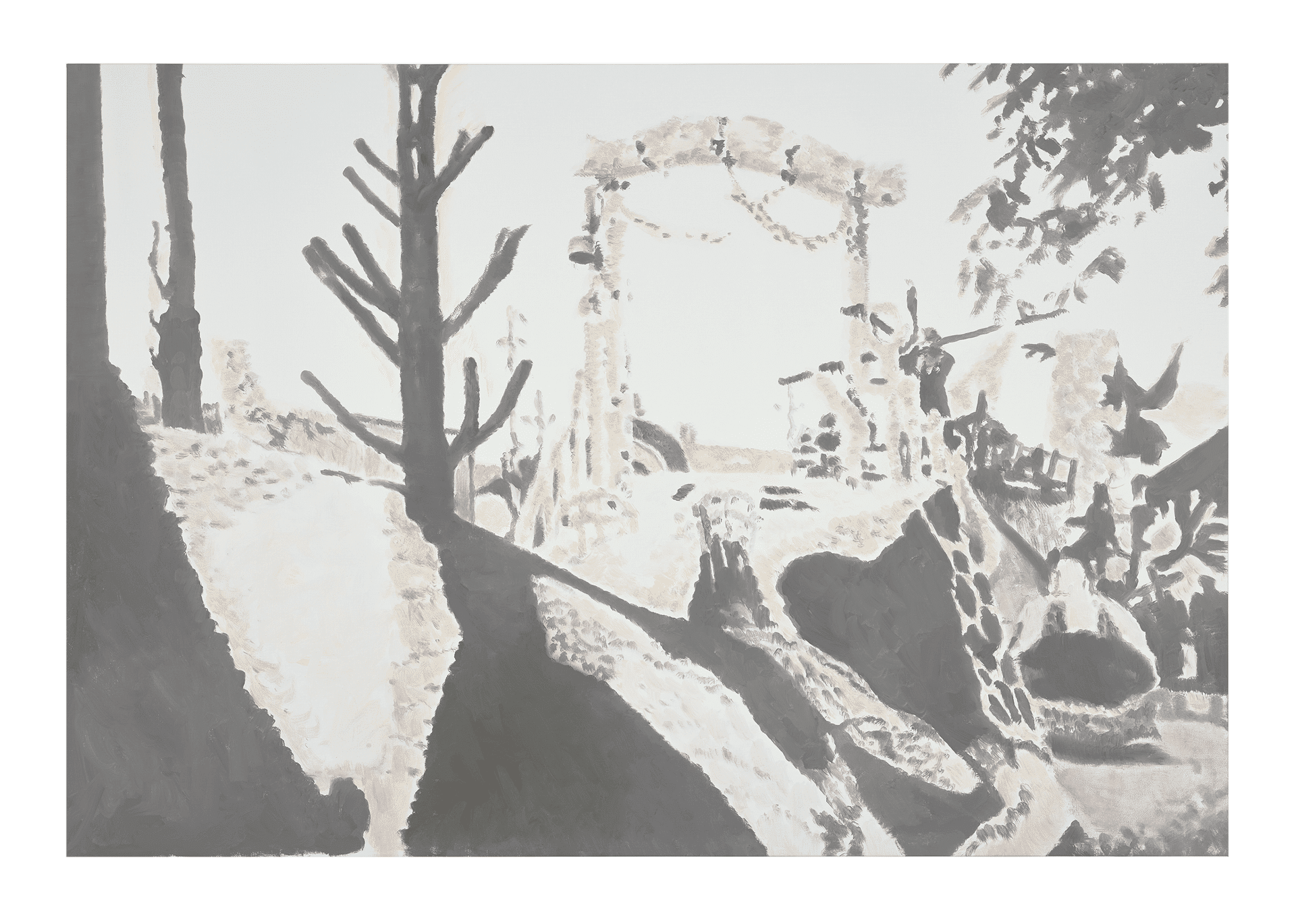 A painting by Luc Tuymans, titled Corso IV, dated 2015.