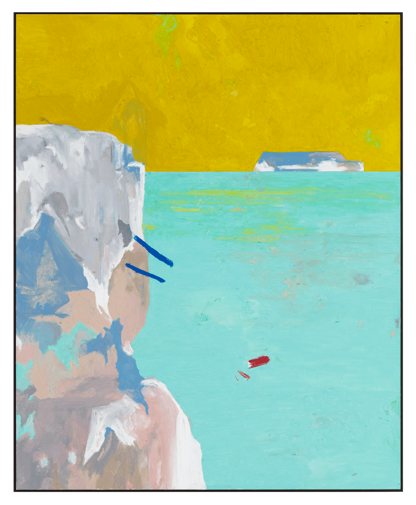 An untitled painting by Harold Ancart, dated 2018.