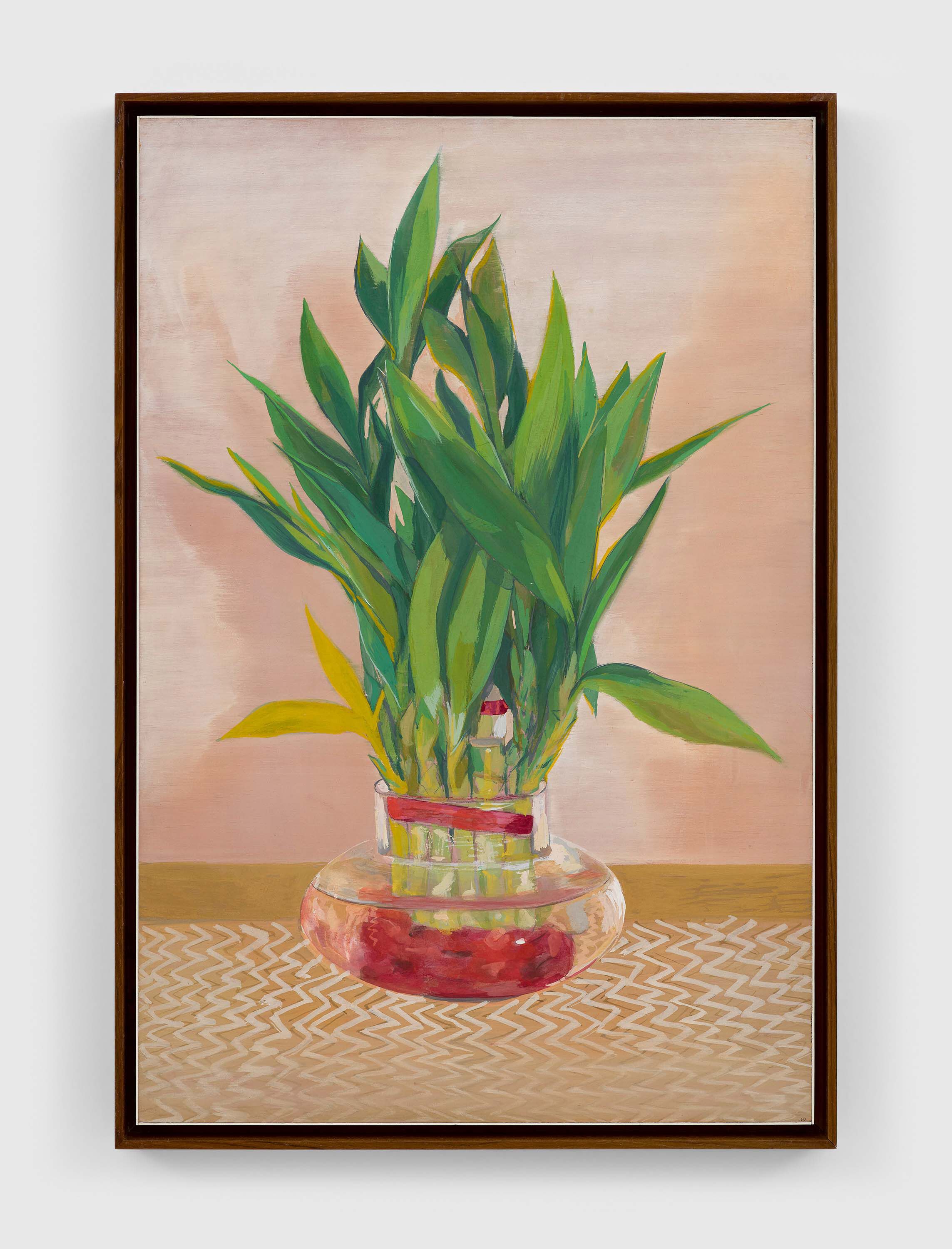 A casein on board artwork by Mahesh Baliga, titled Fortune tree, dated 2022.