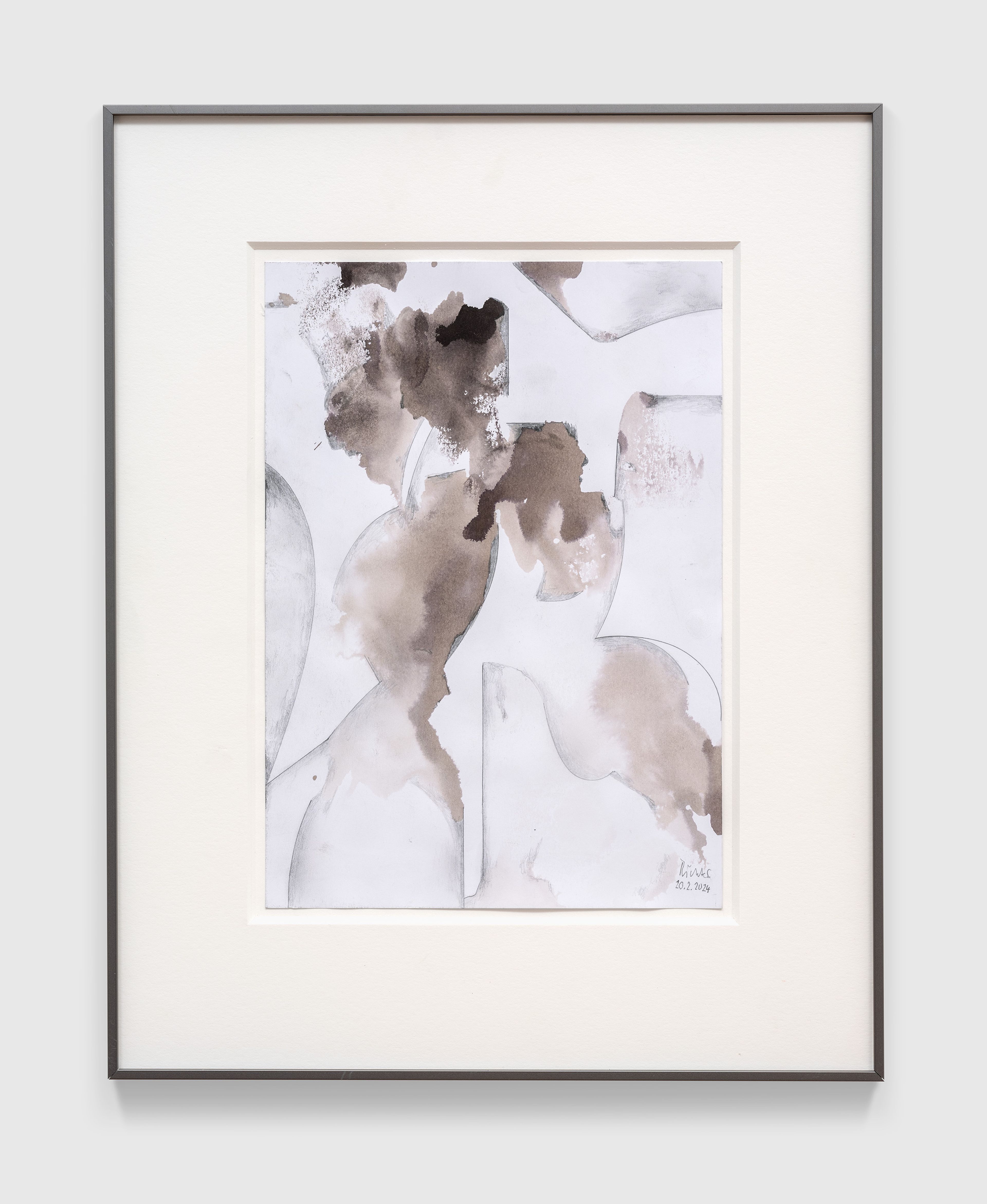 A work on paper by Gerhard Richter, titled 20.2.2024, dated 2024.