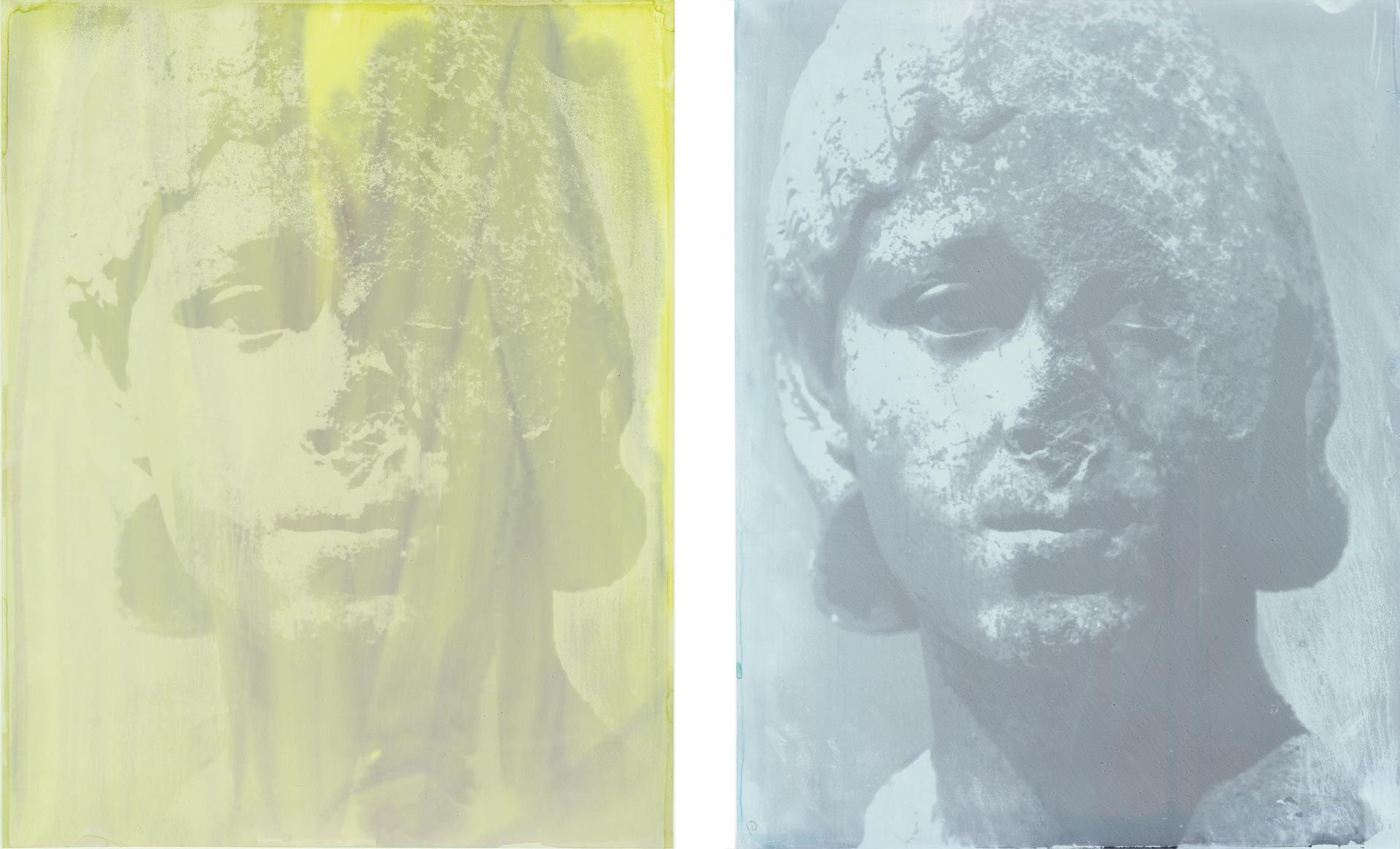 Two photographs by james Welling, titled Julia Mamaea, dated 2018.