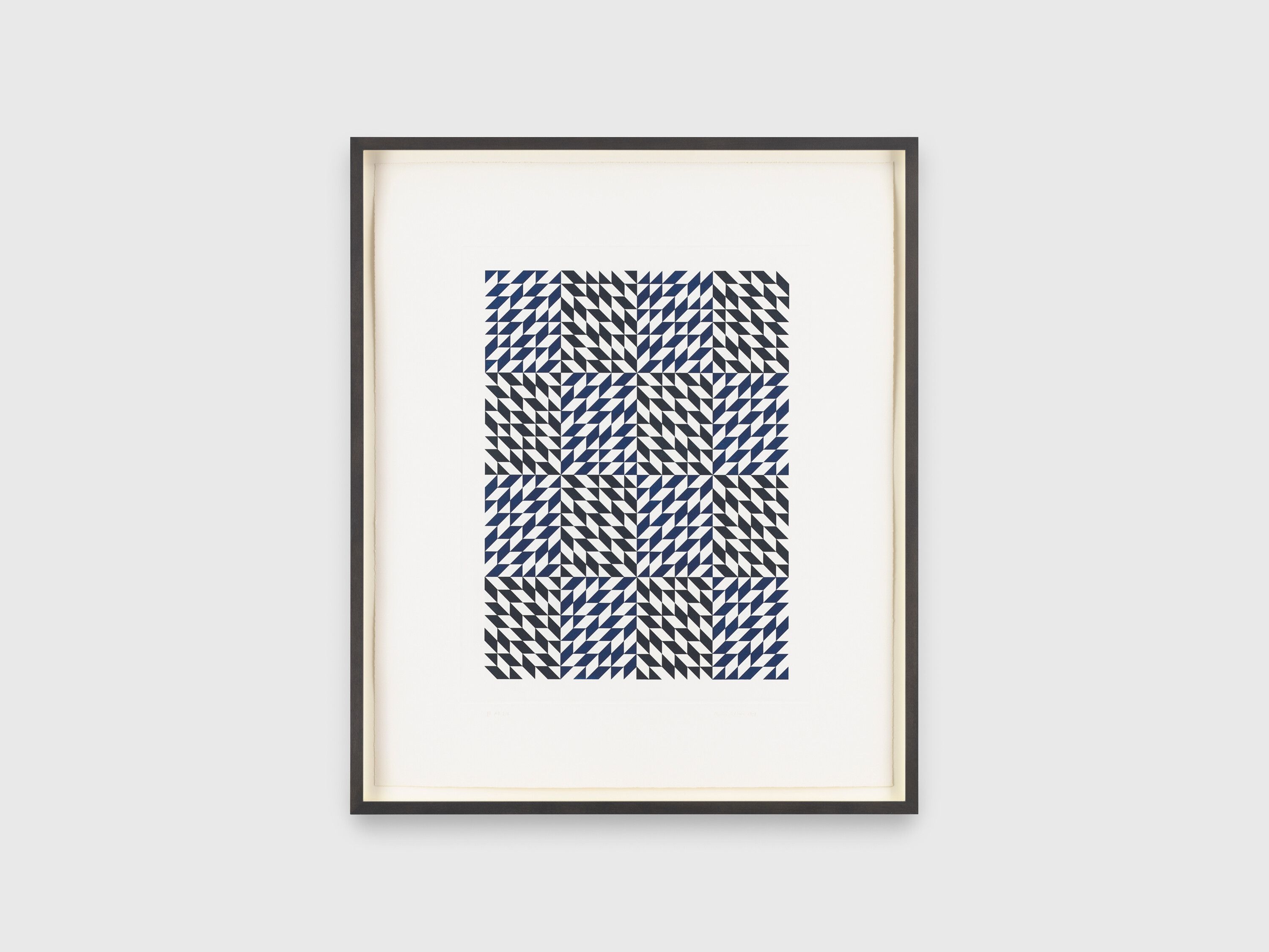 A two-color copper plate etching and aquatint on paper by Anni Albers, titled Second Movement III, dated 1978.