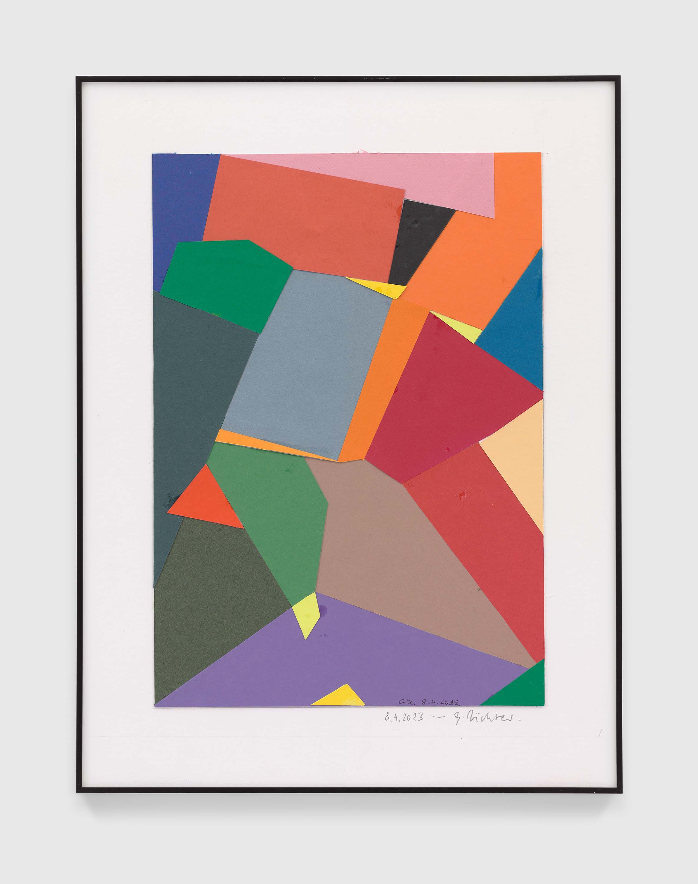 A print by Gerhard Richter, titled 8.4.2023, dated 2023.
