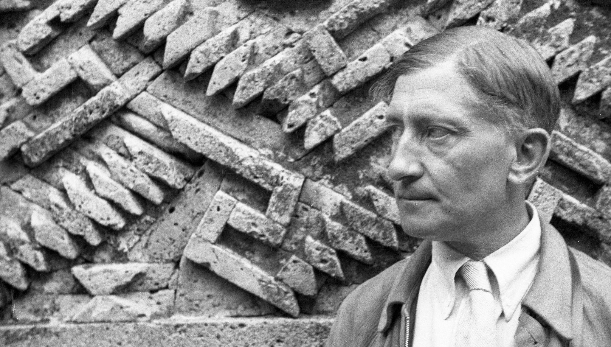 A photo of Josef Albers in Mitla, Mexico, 1936–37, Photo negative. © 2023 The Josef and Anni Albers Foundation/Artists Rights Society (ARS), New York/DACS, London