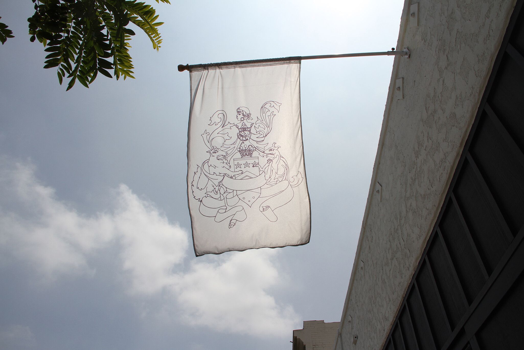 A photo of The Underground Museum's flag.
