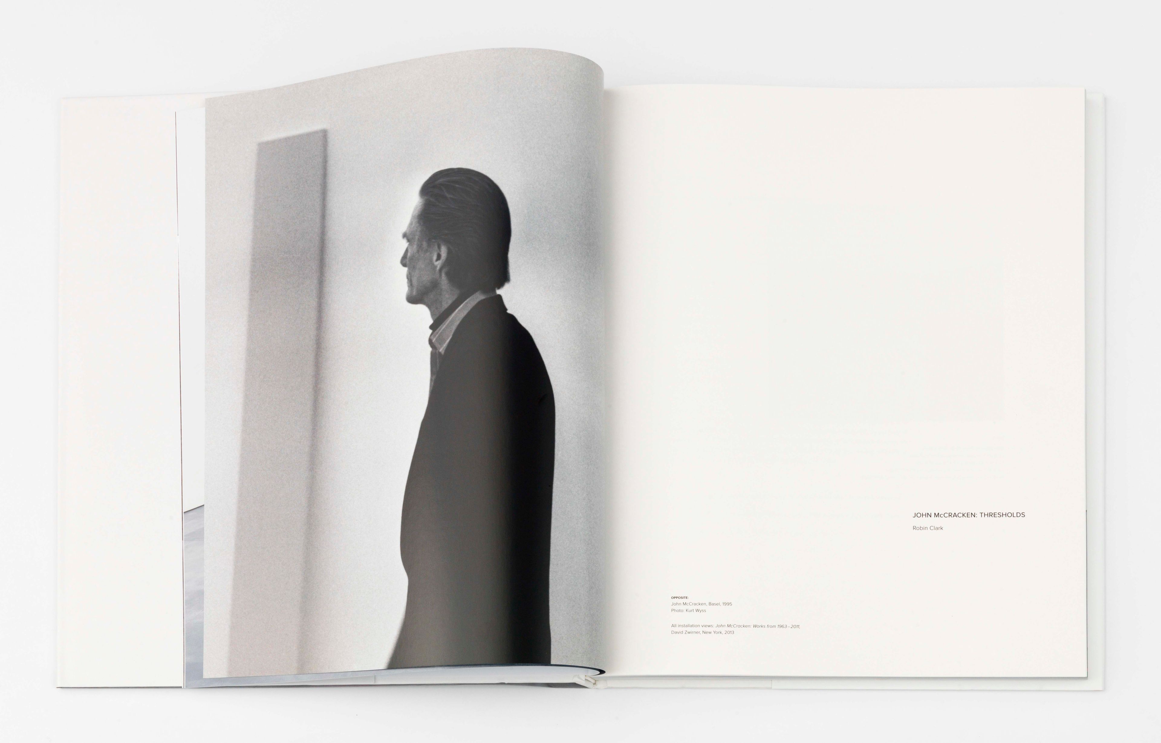 A spread from John McCracken: Works from 1963-2011, published by David Zwirner Books / Radius Books, 2014.