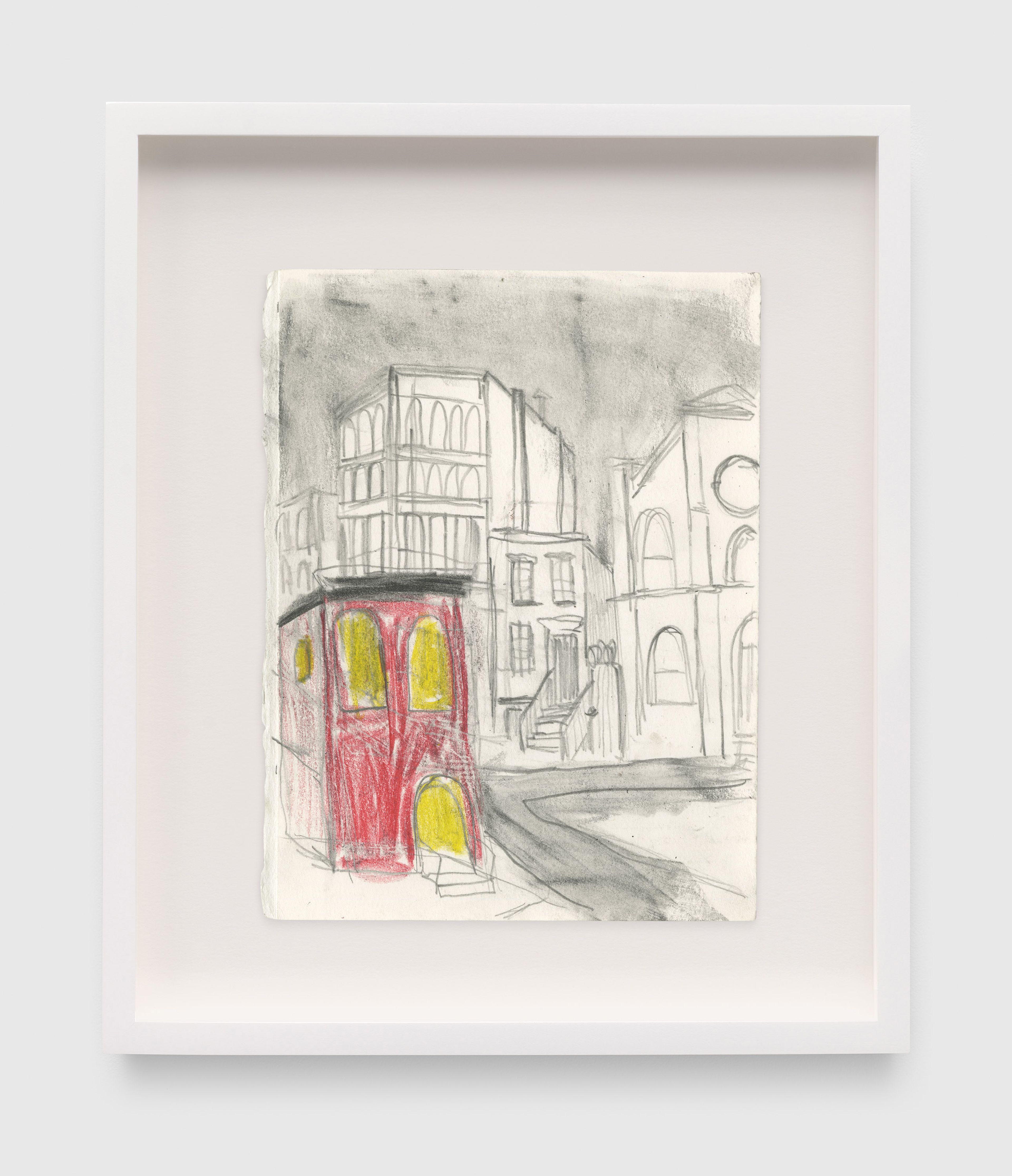 An untitled work on paper by Josh Smith, dated 2020.