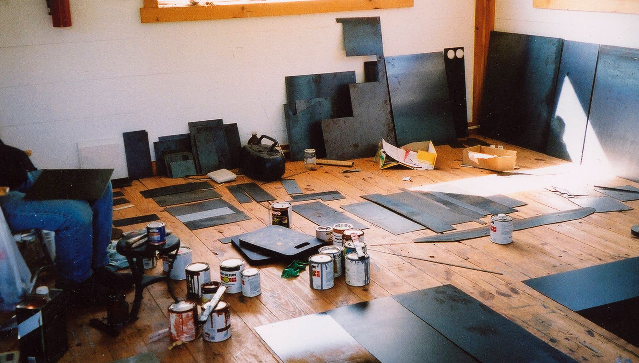 A photograph os Merrill Wagner’s studio in Philadelphia, dated 2003. Copyright Merrill Wagner Studio
