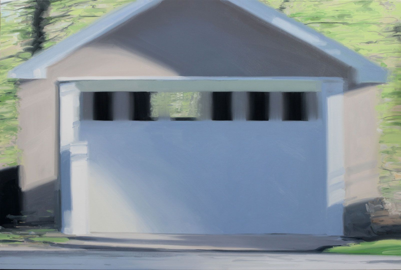 An untitled painting by Nathaniel Robinson dated 2020.
