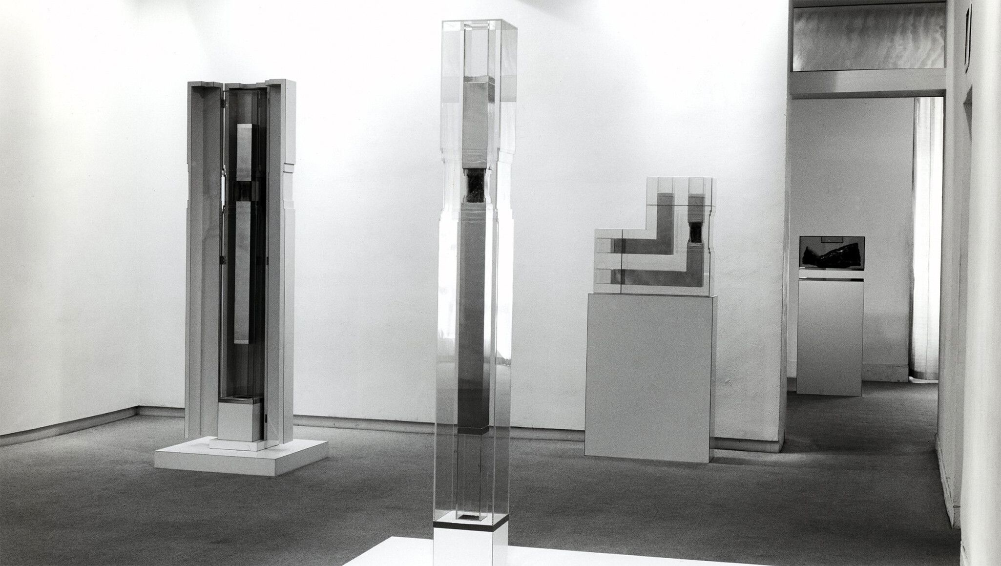 An installation view of a show titled Paul Thek: Recent Work, Pace Gallery, New York, dated 1966.