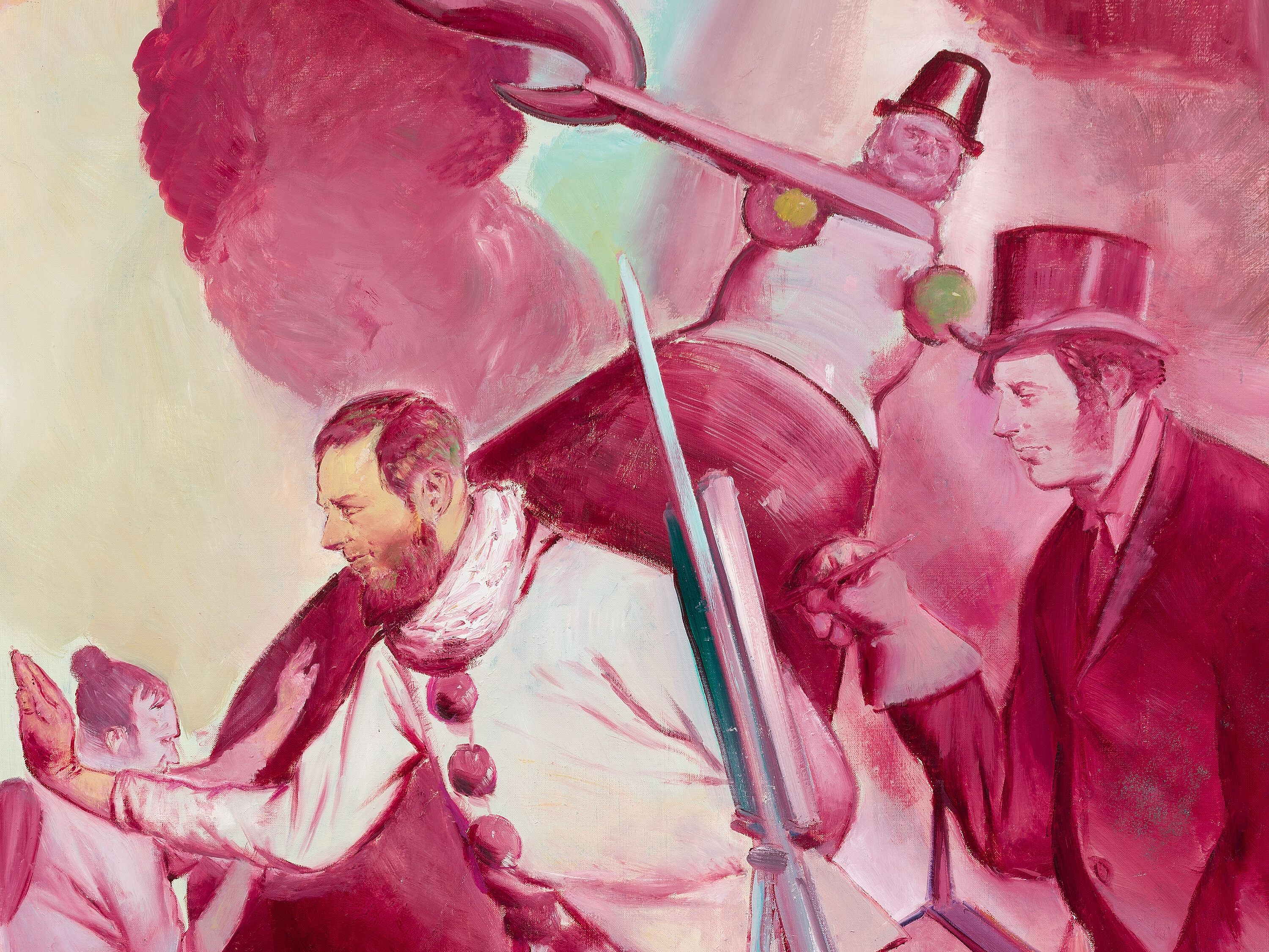 detail from the work Neo Rauch Der Anstob, dated 2021