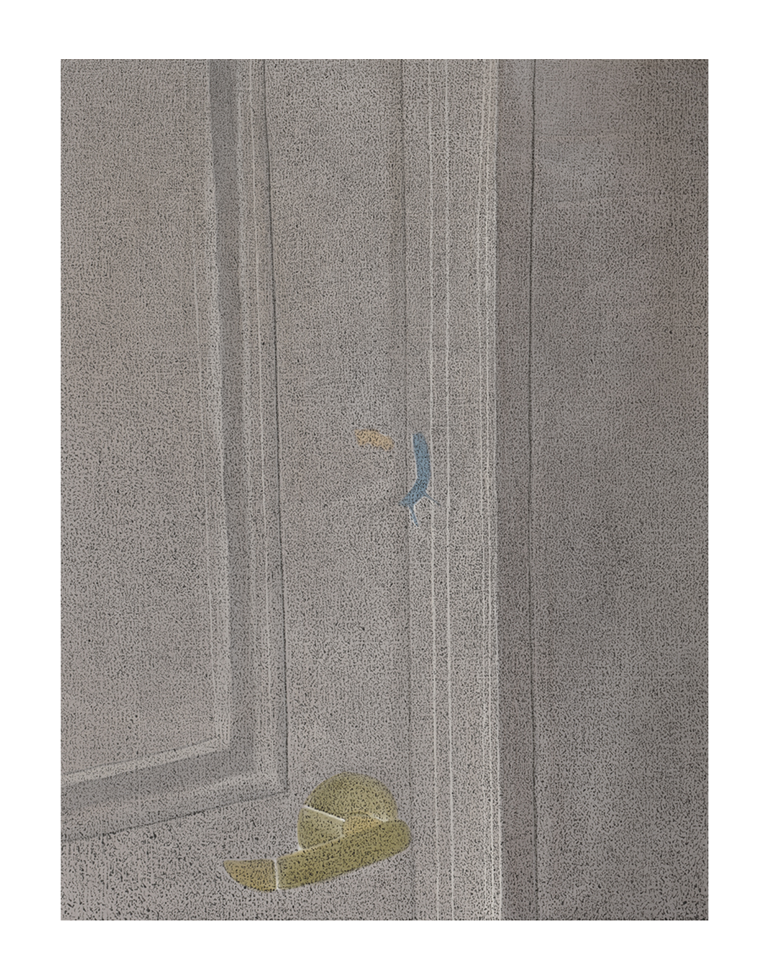 A painting by Nate Lowman, titled Picture 1, dated 2019.