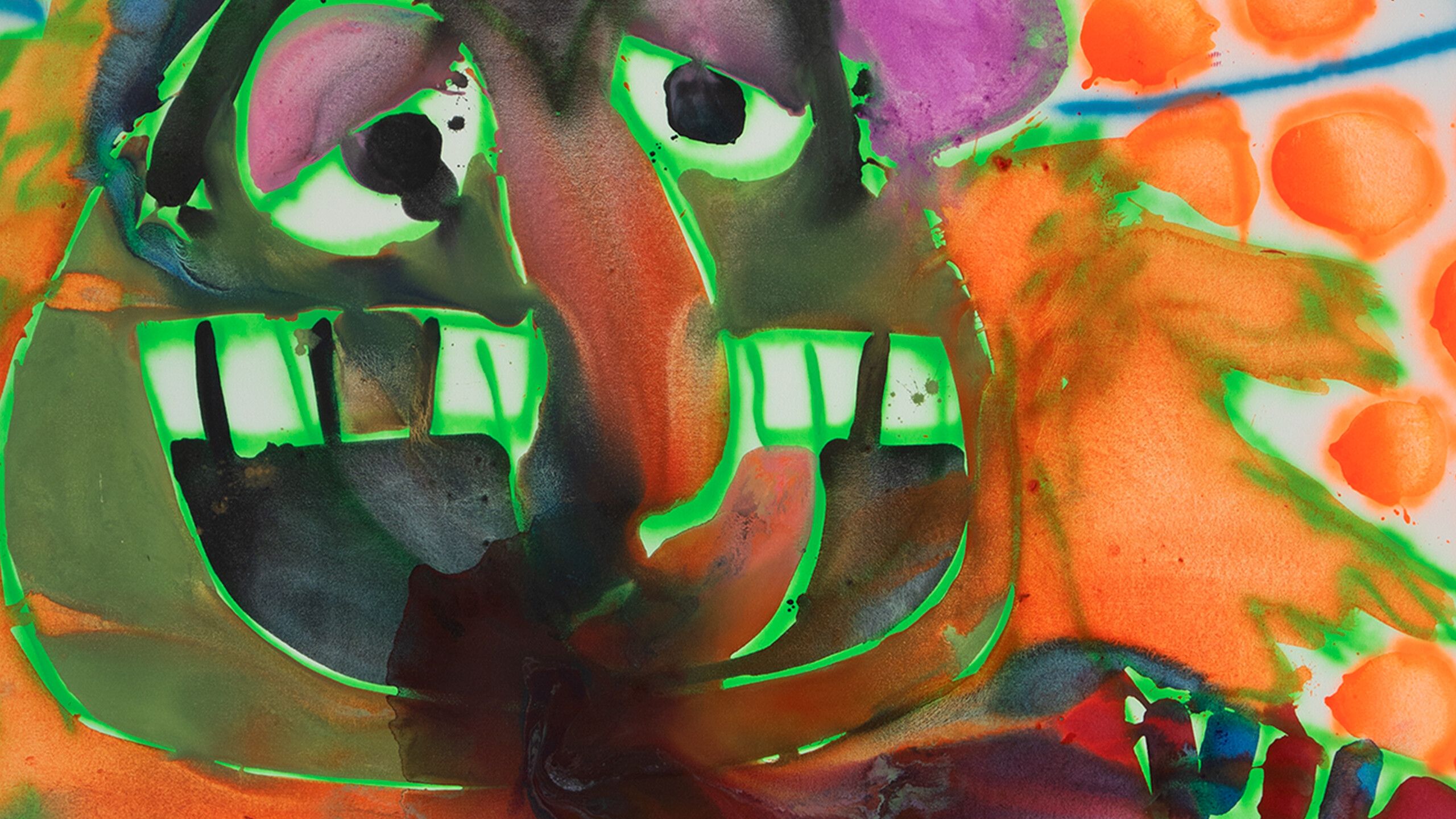 Detail from Dr teeth + Cheese Balls + 1975, dated 2021
