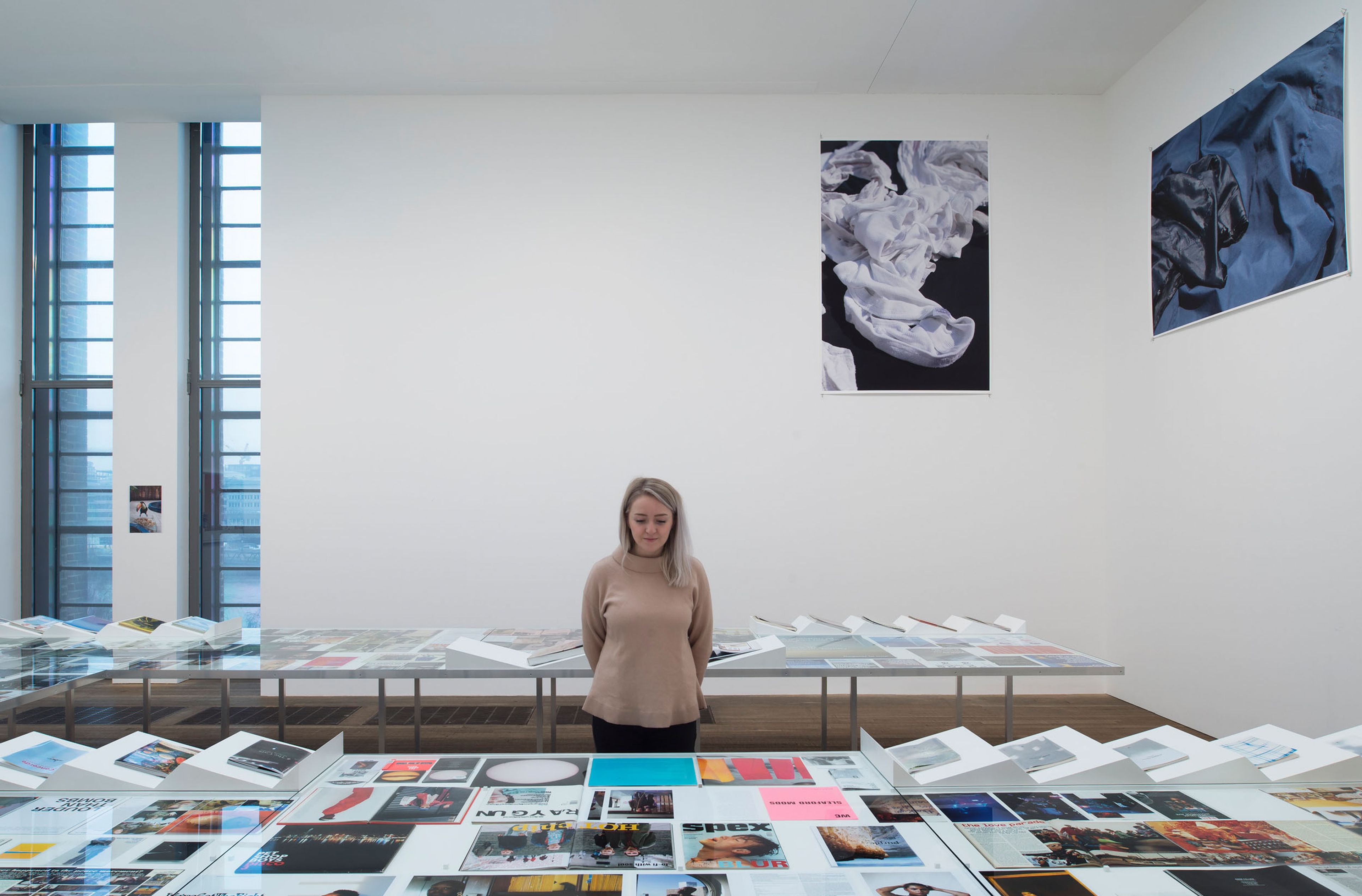 Installation view of the exhibition Wolfgang Tillmans: 2017 at Tate Modern, in London, dated 2017.