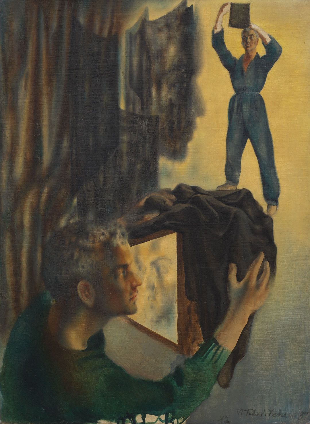 A painting by Pavel Tchelitchew, titled George Platt Lynes, circa 1937 to 1942.